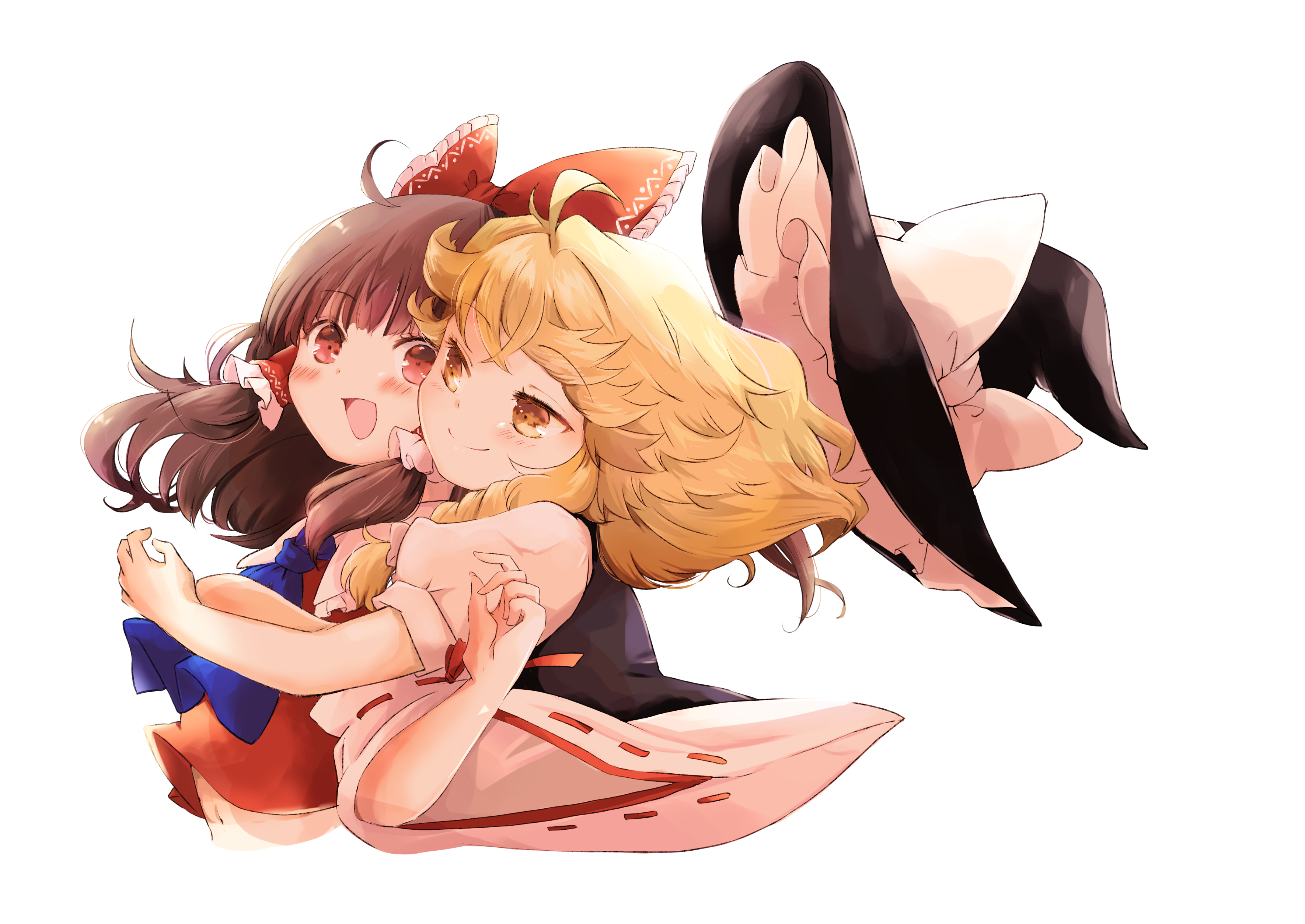 Reimu Hakurei and Marisa Kirisame from Touhou HD Wallpaper