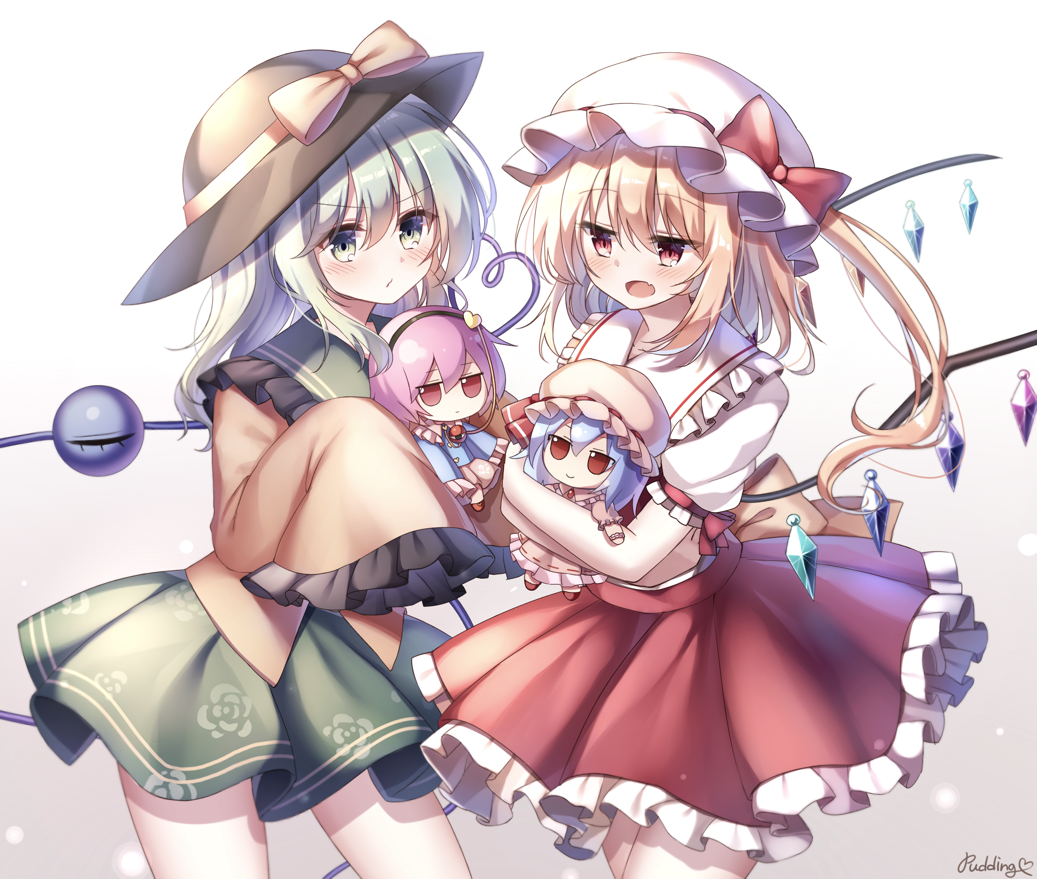 Flandre Scarlet and Satori Komeiji from Touhou HD Wallpaper