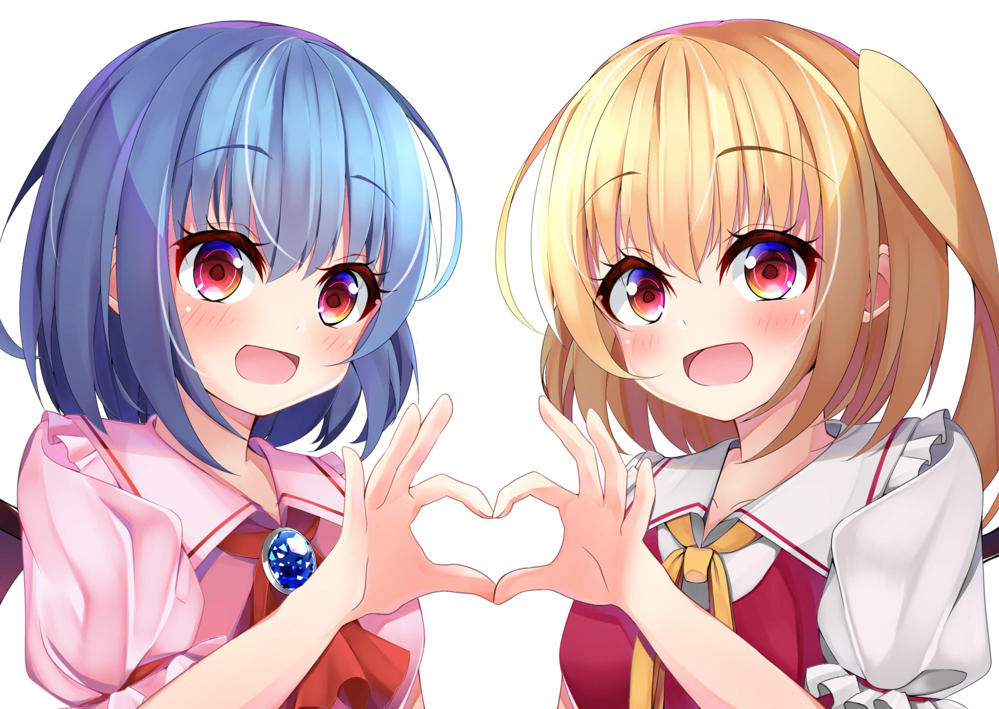 Remilia Scarlet and Flandre Scarlet from Touhou HD Wallpaper