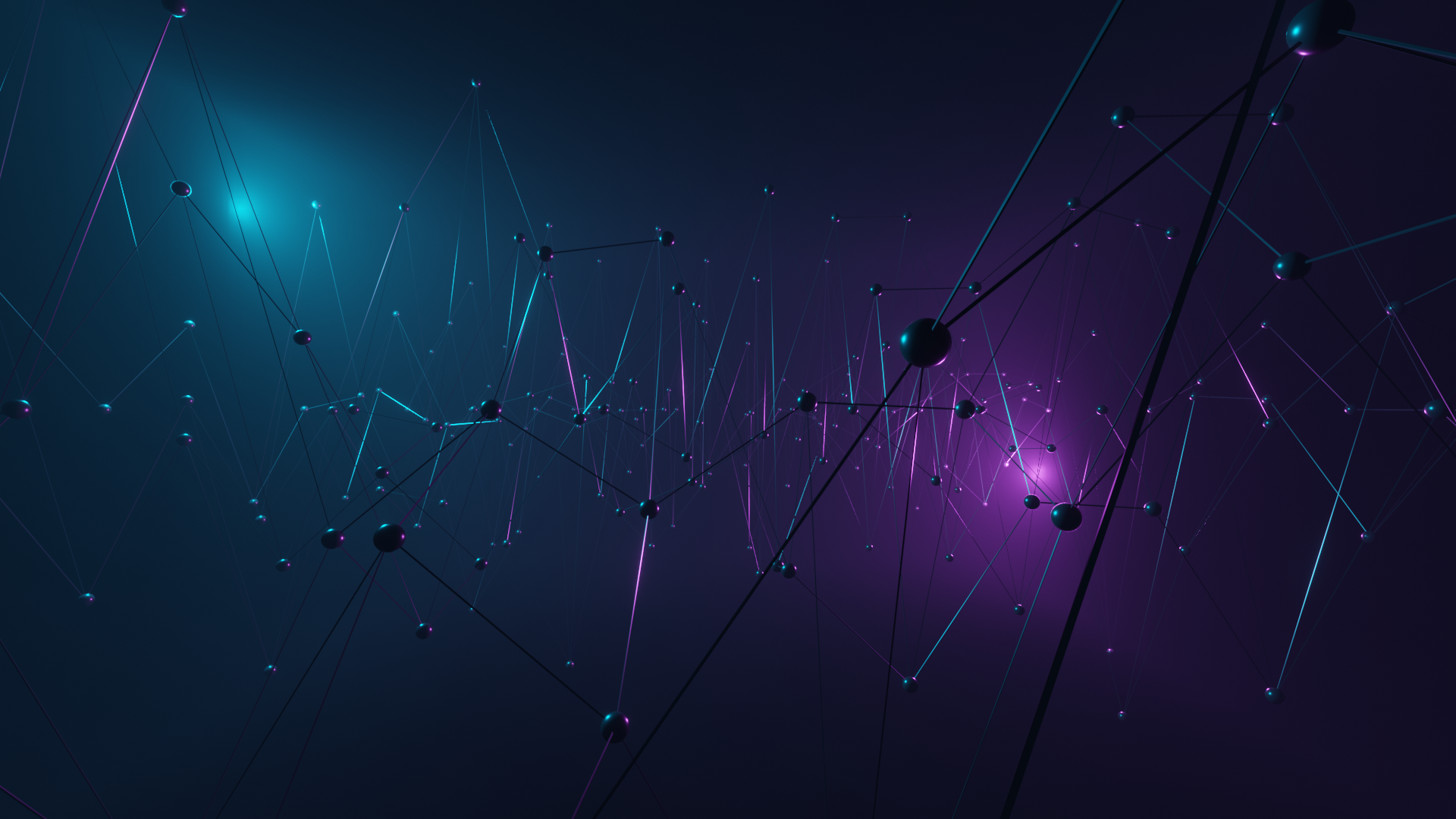Dark World Abstract Network Design HD Wallpaper