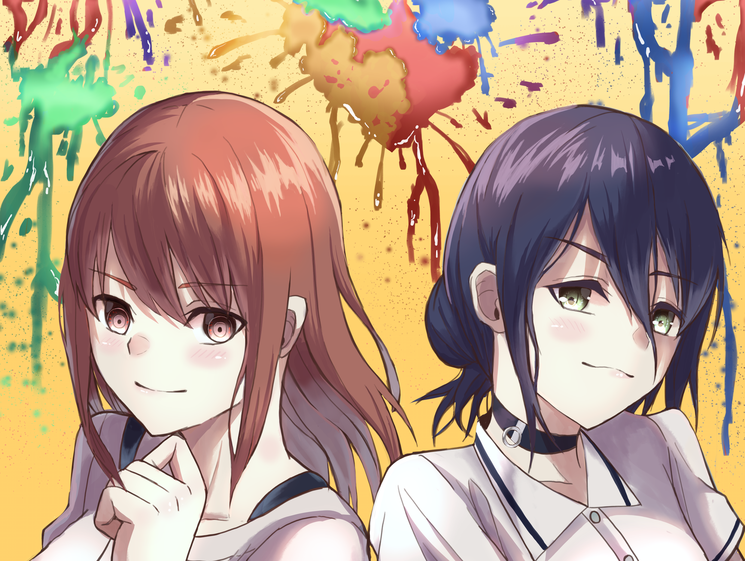 Makima and Reze from Chainsaw Man HD Wallpaper