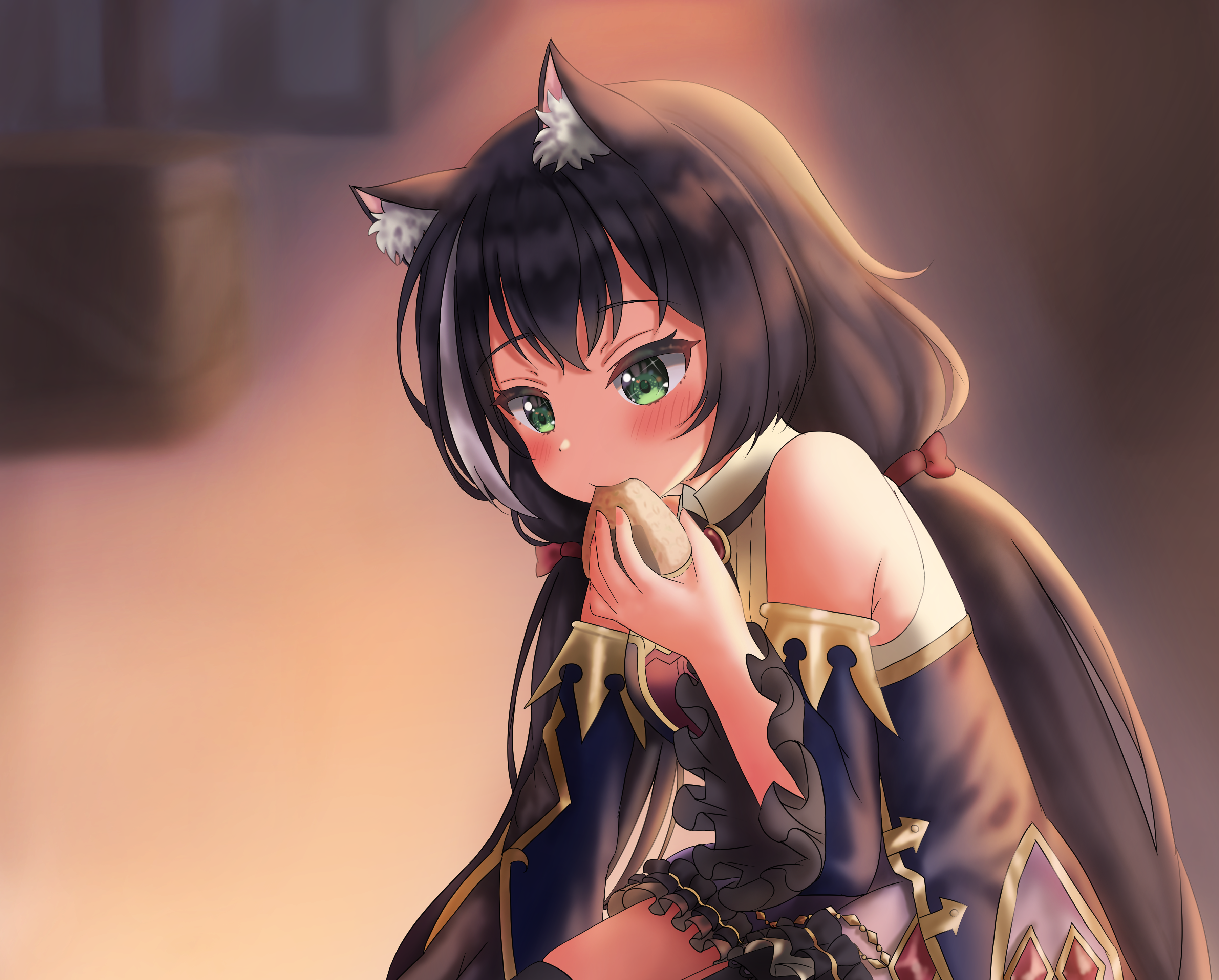 Karyl Momochi from Princess Connect! Re:Dive eating HD Wallpaper