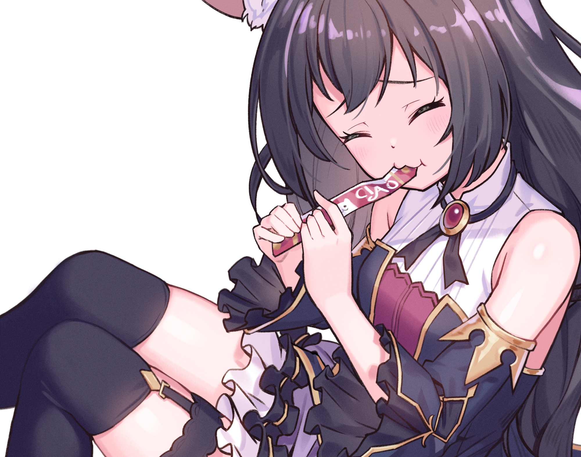 Karyl Momochi from Princess Connect! Re:Dive eating a snack HD Wallpaper