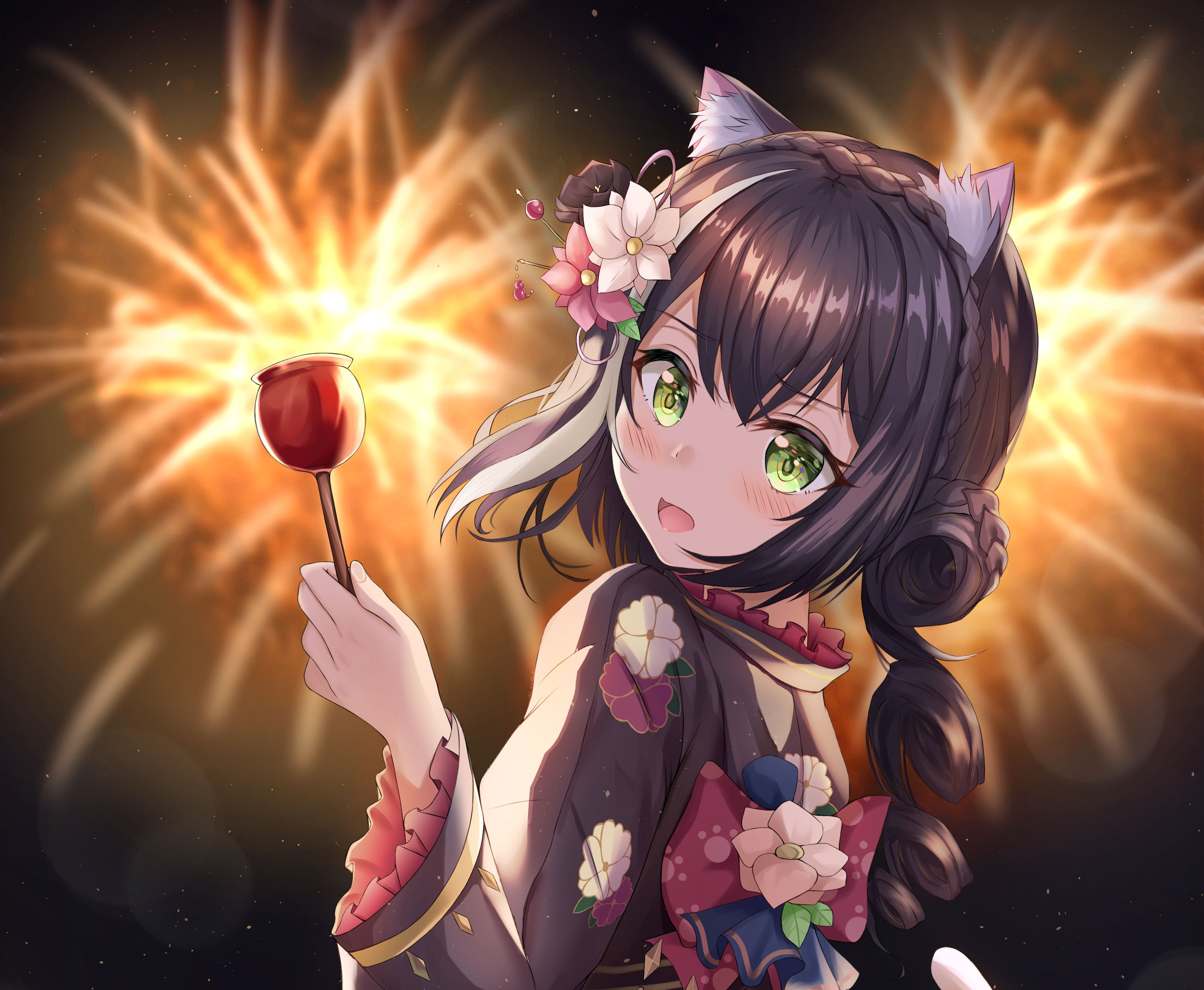 Karyl Momochi from Princess Connect! Re:Dive with Candy Apple HD Wallpaper