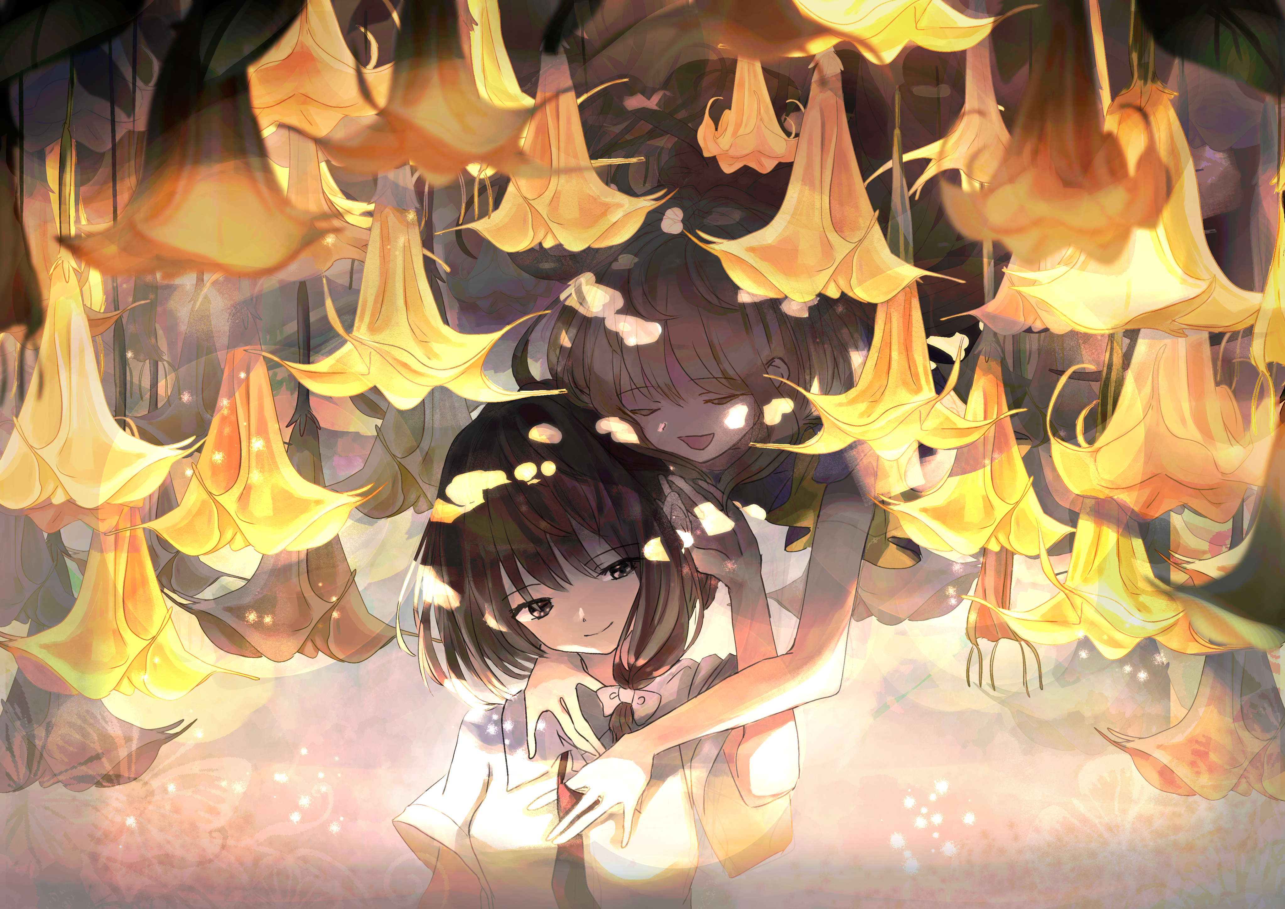 Renko Usami and Maribel Hearn from Touhou 4K HD Wallpaper