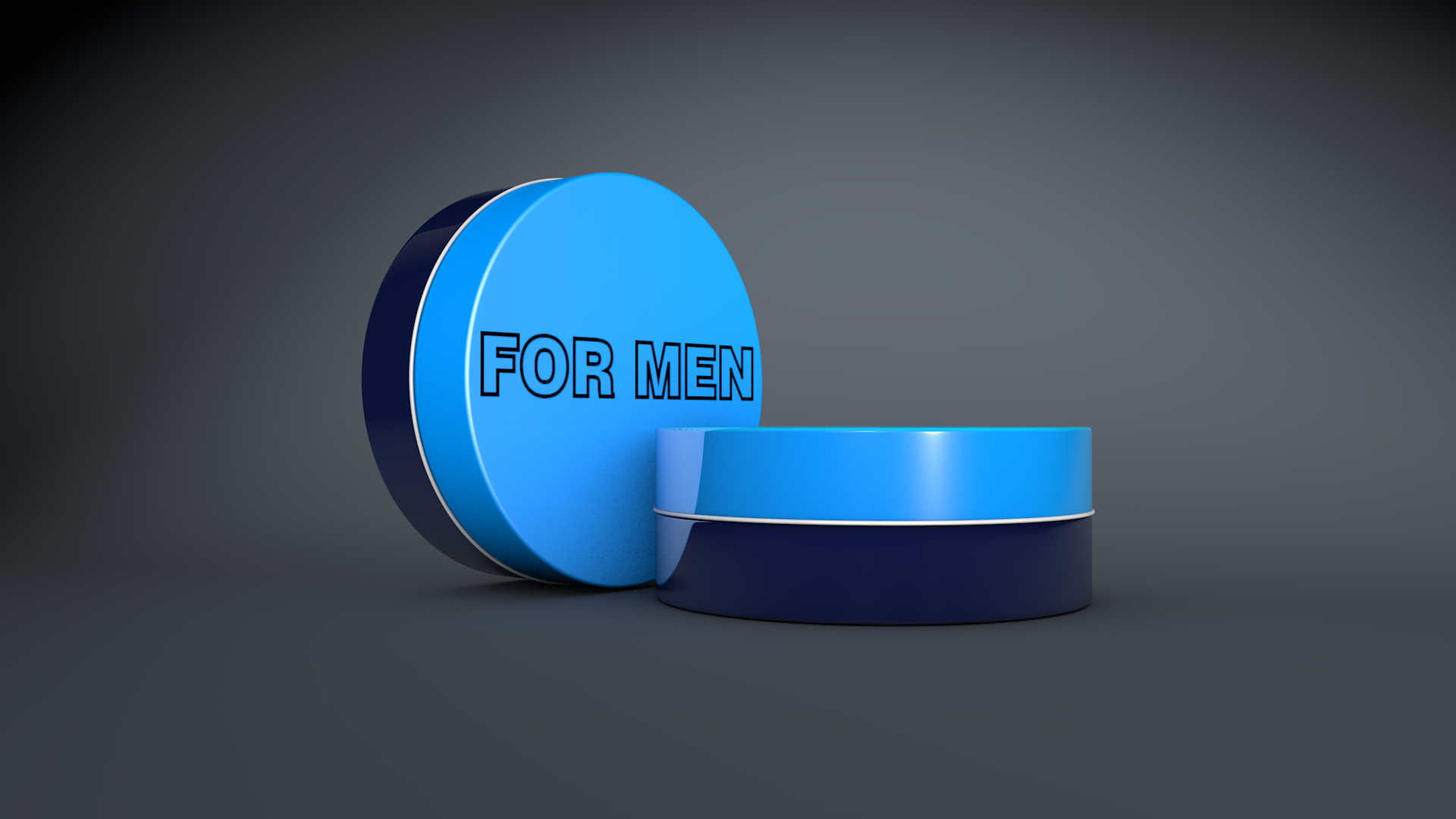 Two blue and navy blue containers for men HD Wallpaper