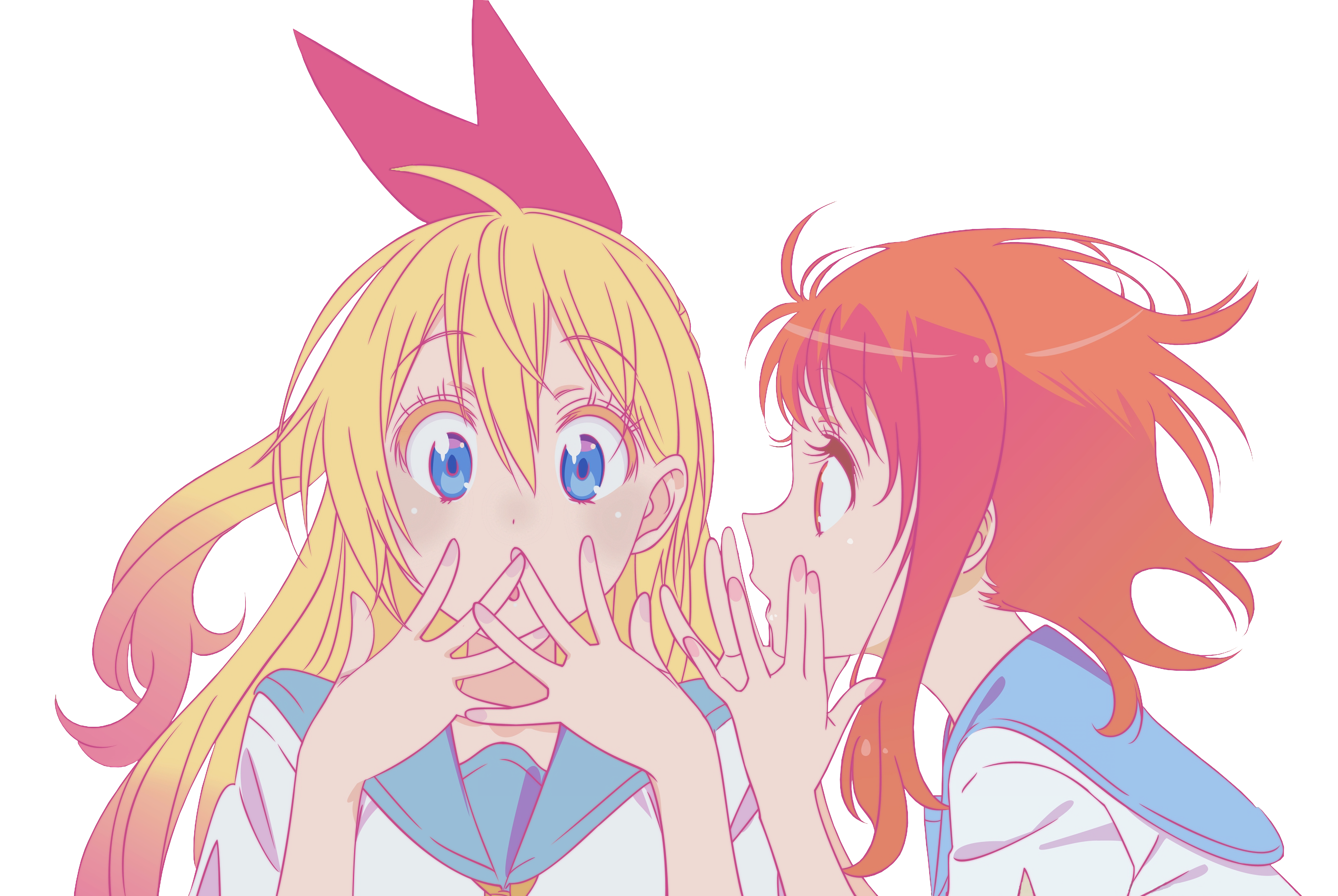 Chitoge Kirisaki and Kosaki Onodera from Nisekoi 4K HD Wallpaper