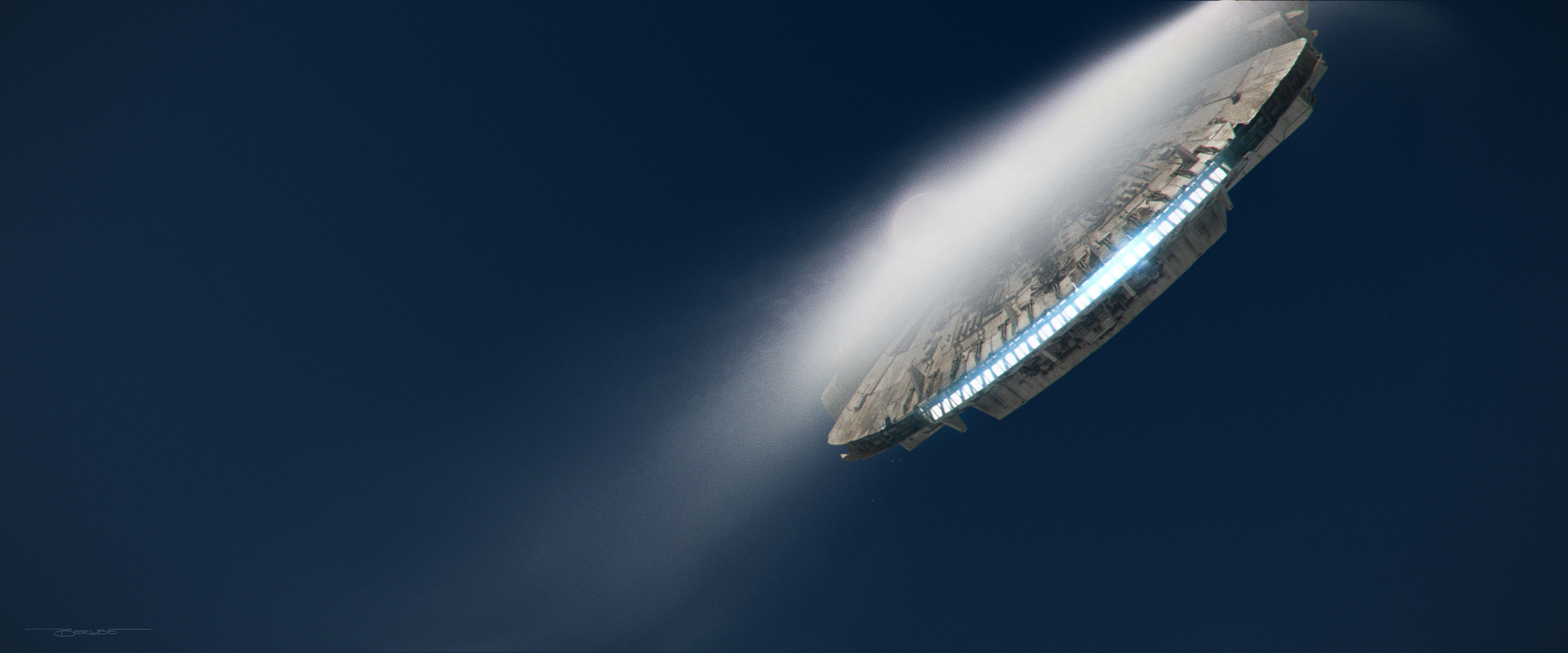 Millennium Falcon from Star Wars HD Wallpaper