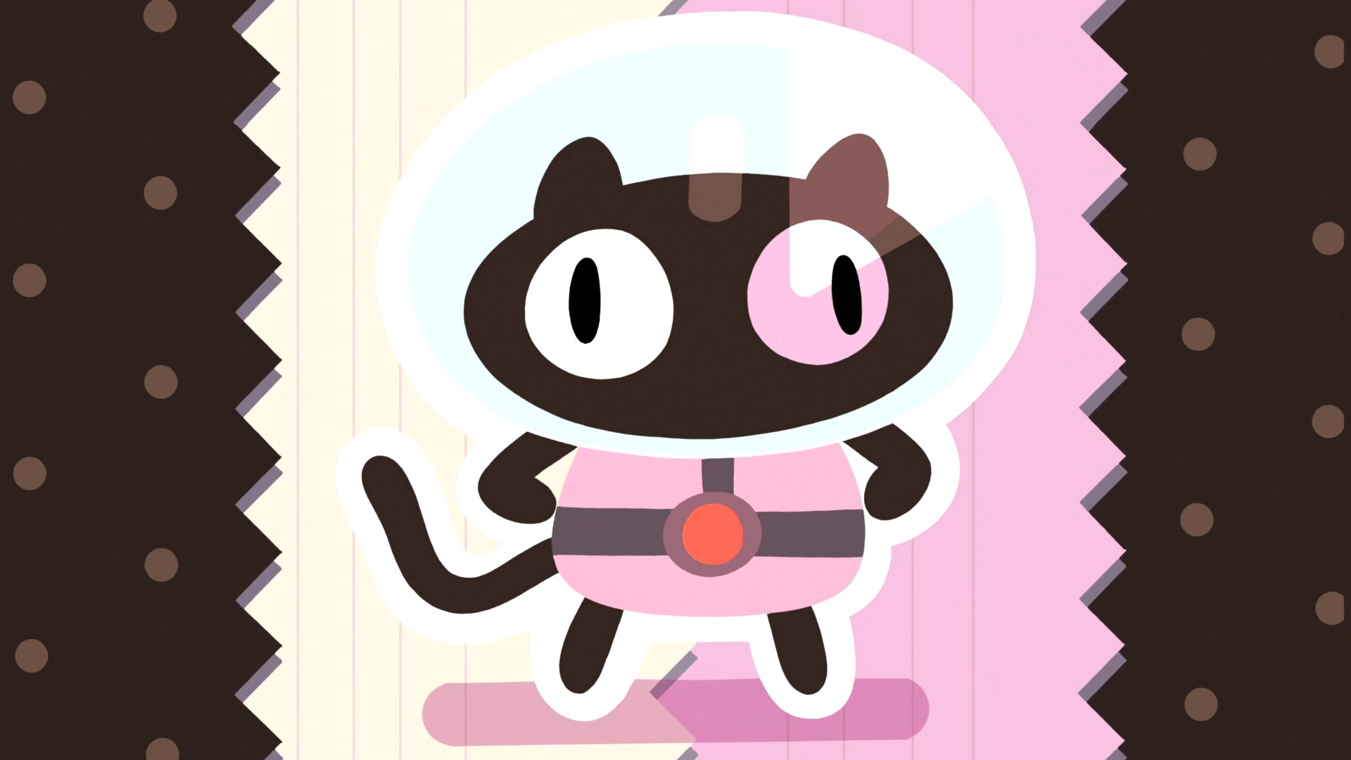 Cookie Cat in a spacesuit HD Wallpaper