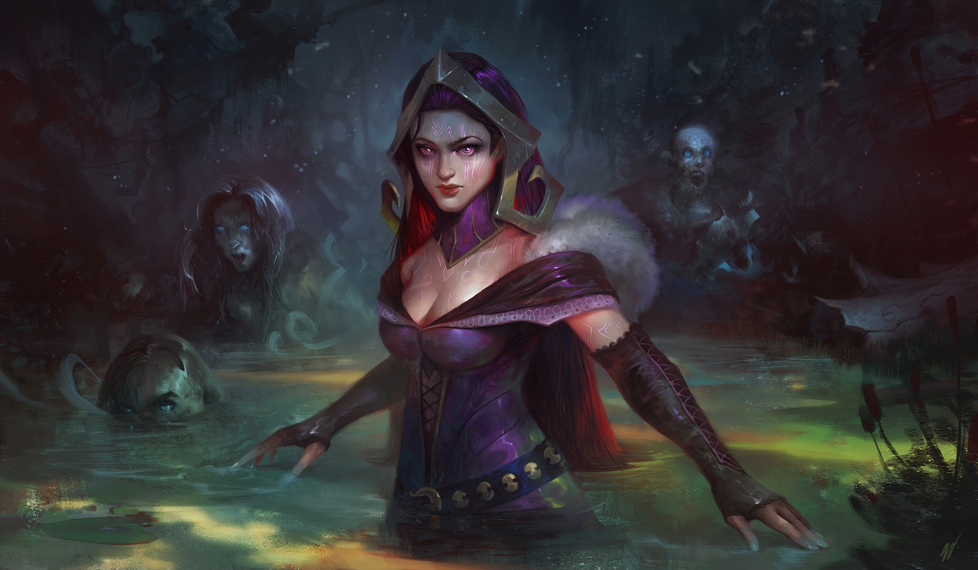 Liliana Vess from Magic: The Gathering HD Wallpaper