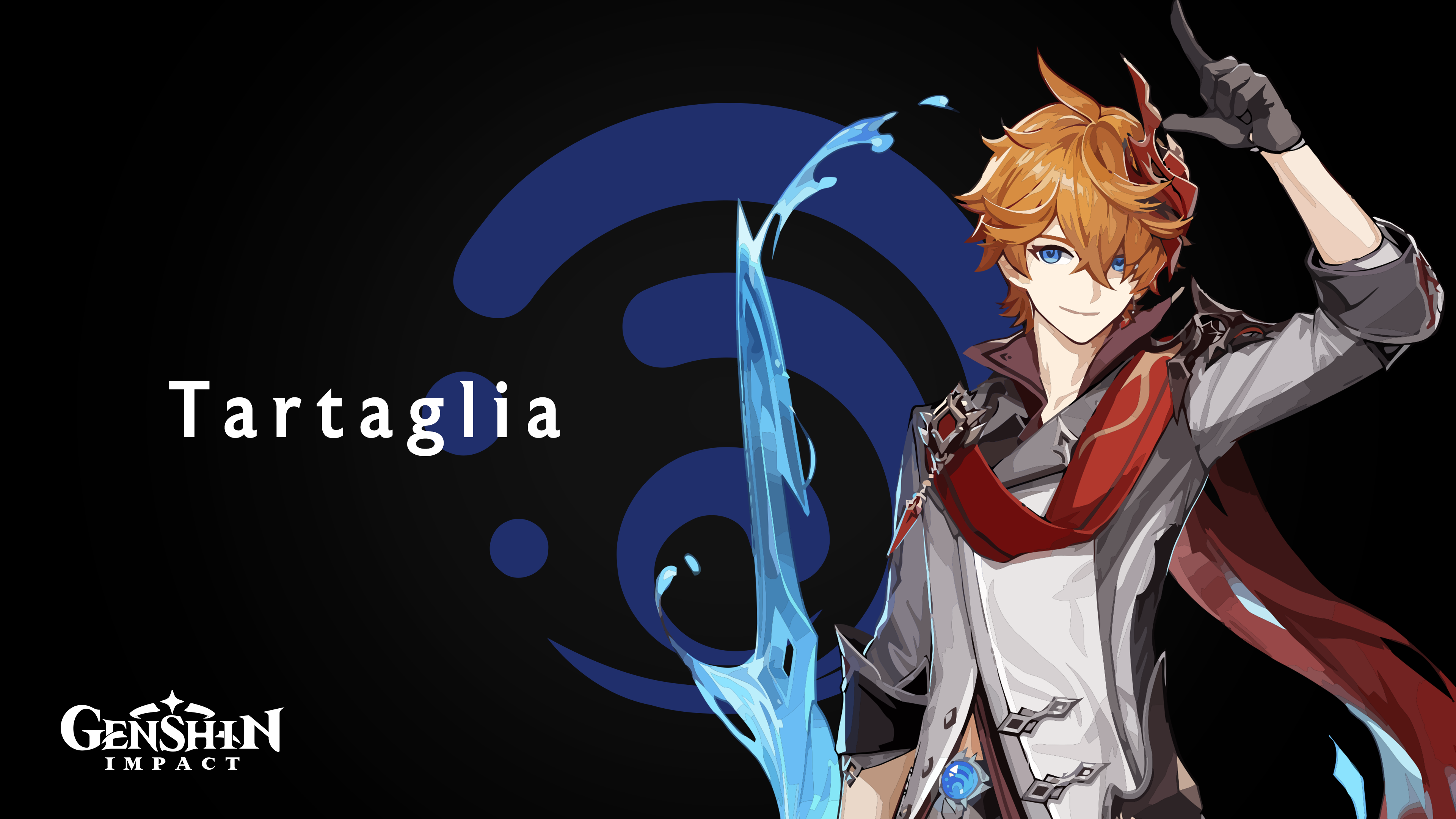 Tartaglia from Genshin Impact HD Wallpaper