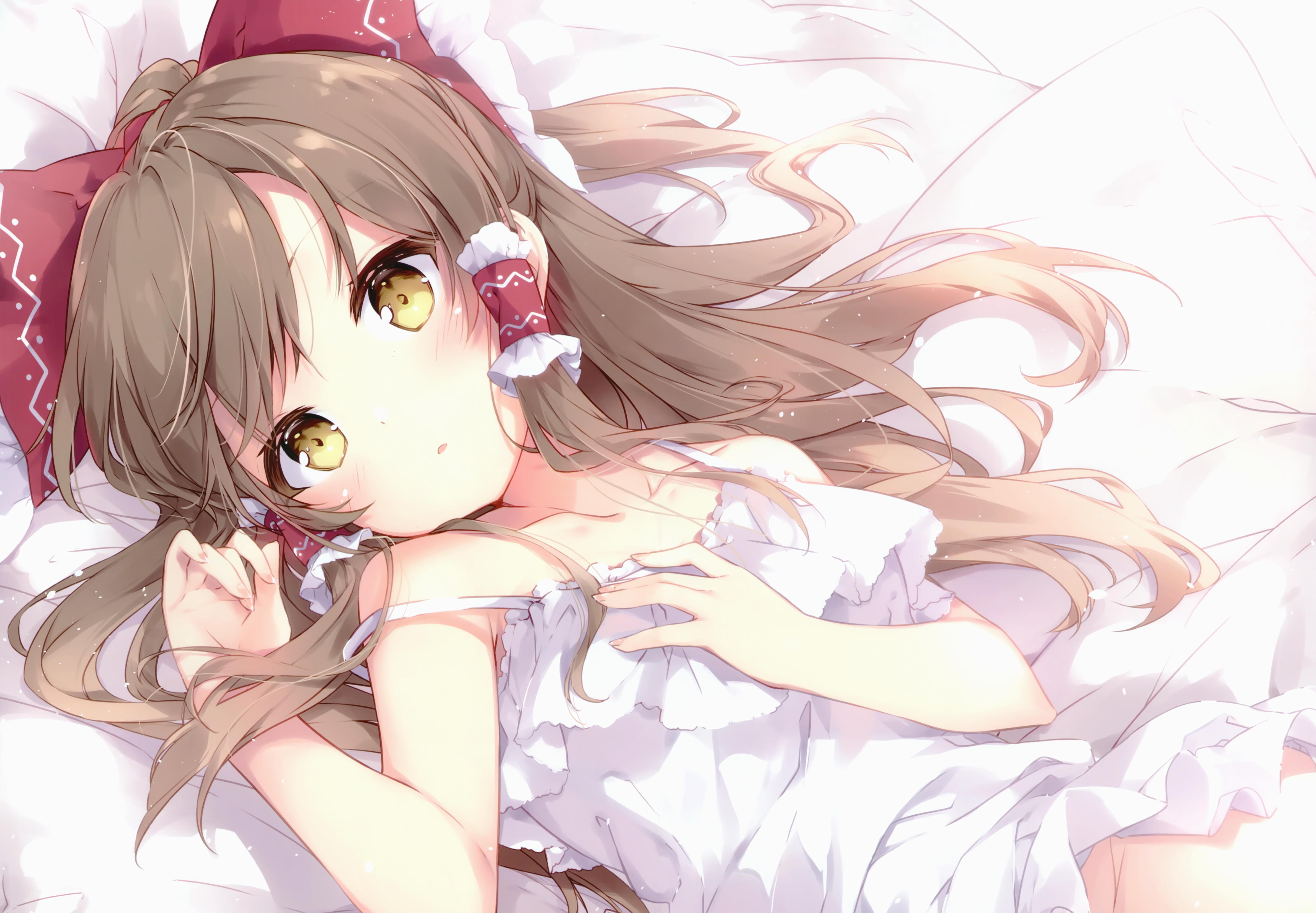 Reimu Hakurei from Touhou 4K HD Wallpaper