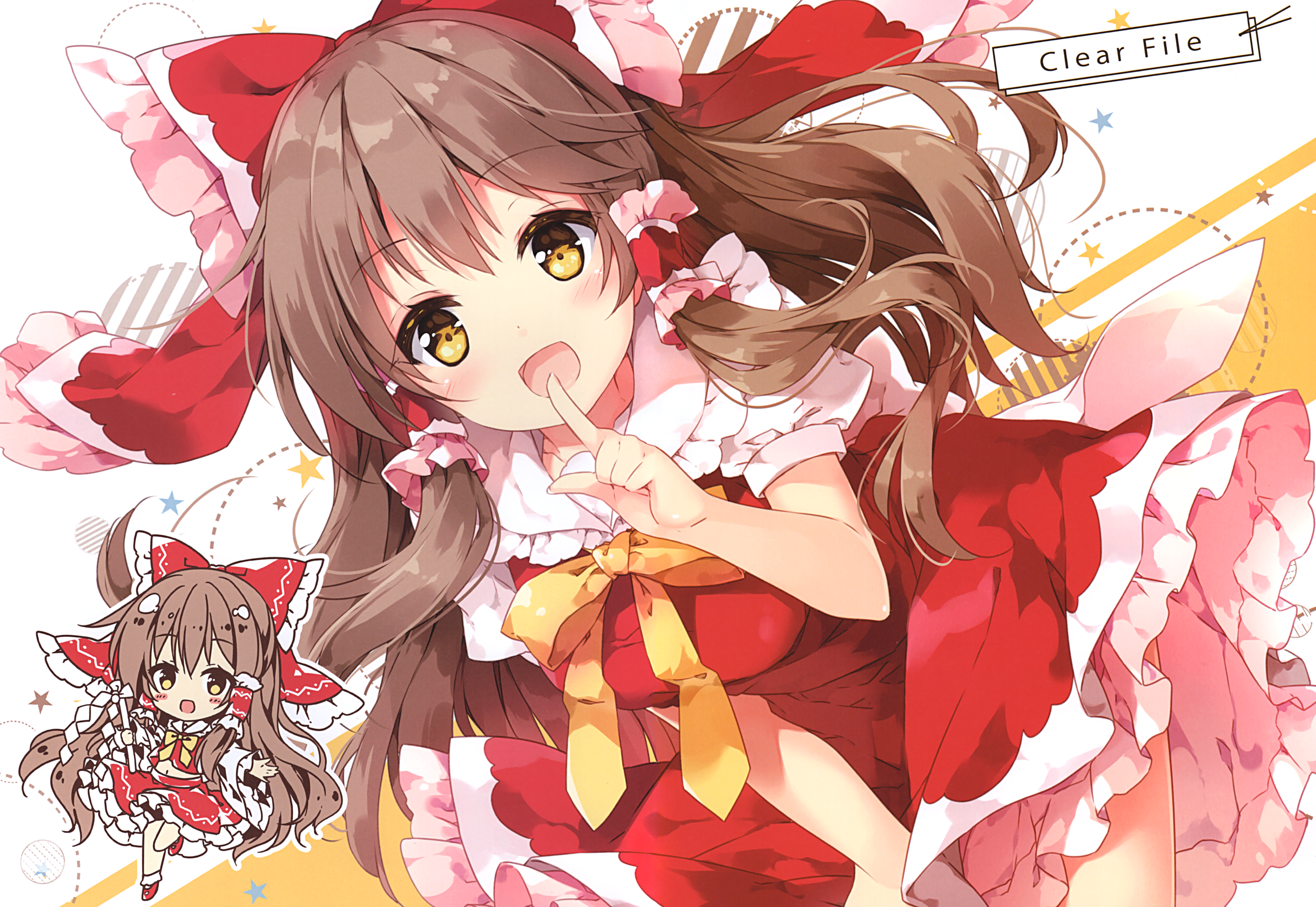 Reimu Hakurei from Touhou 4K HD Wallpaper