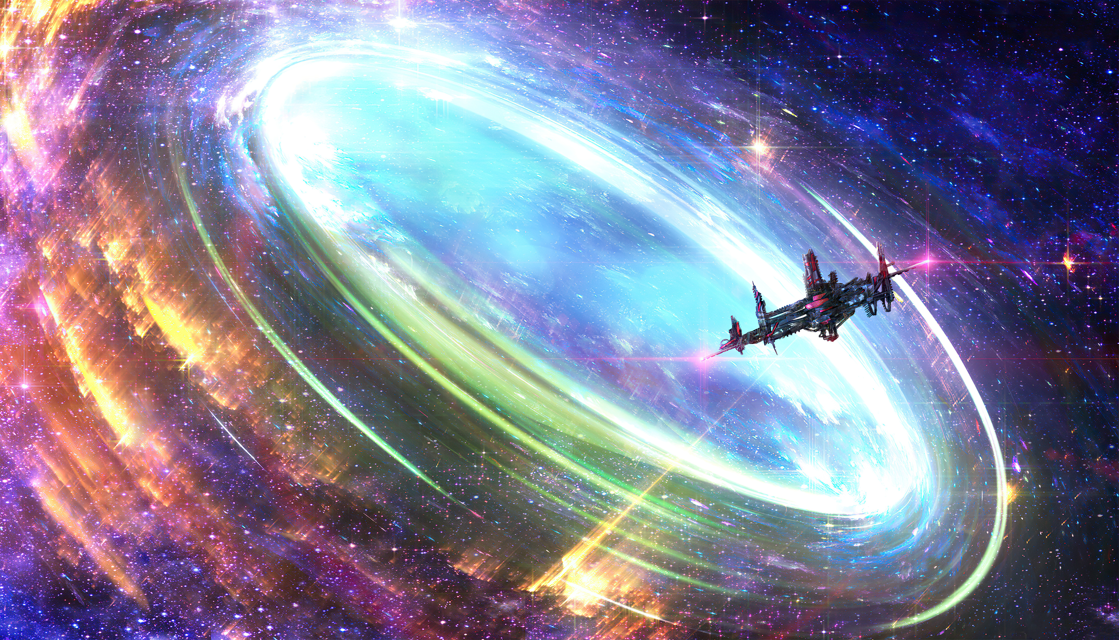 Sci Fi Spaceship HD Wallpaper