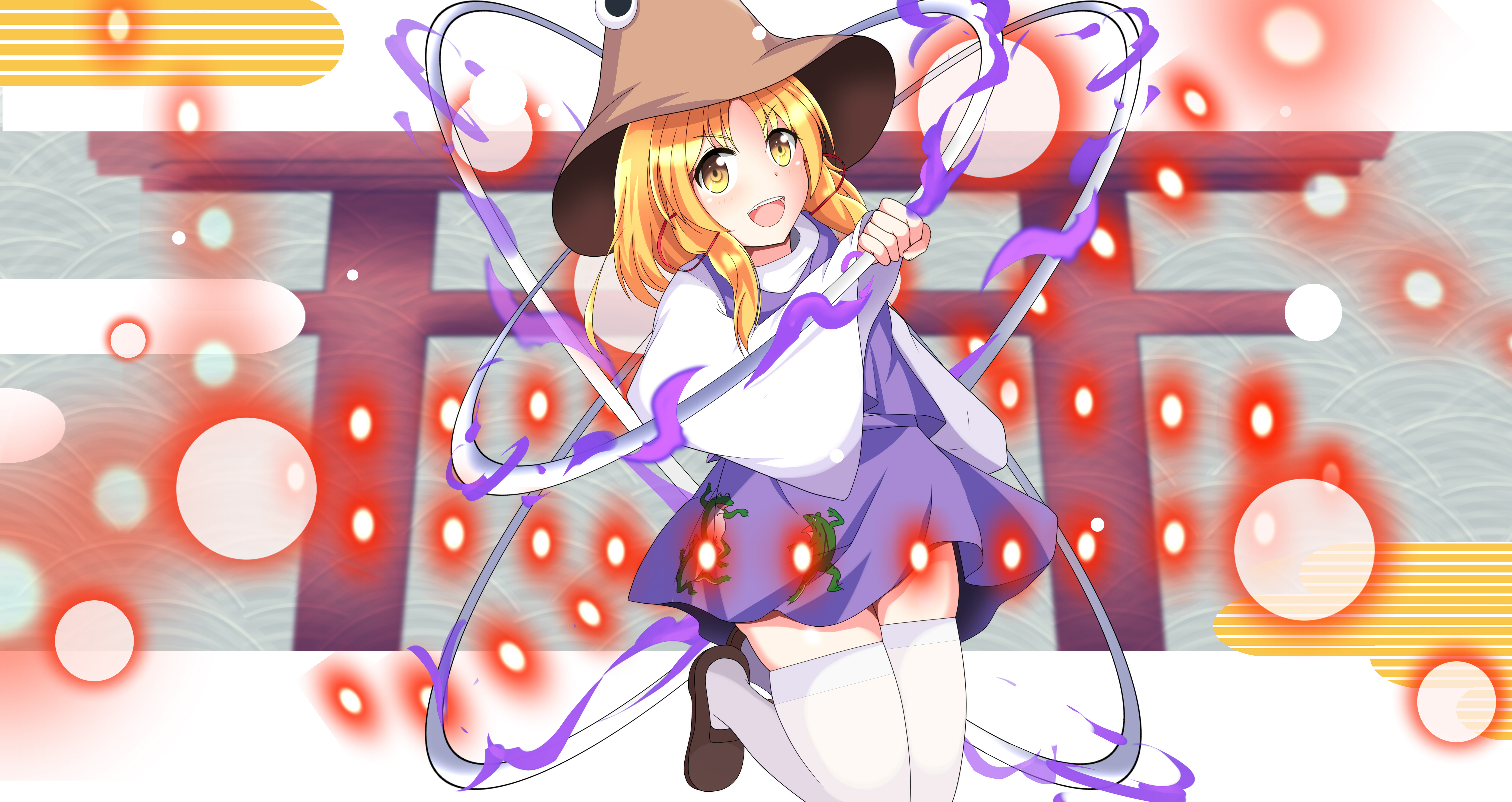 Suwako Moriya from Touhou 4K HD Wallpaper