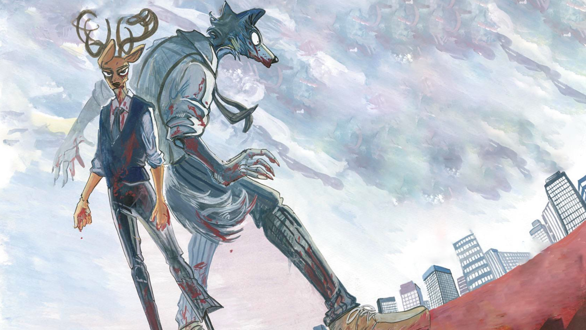 Louis and Legosi from Beastars HD Wallpaper