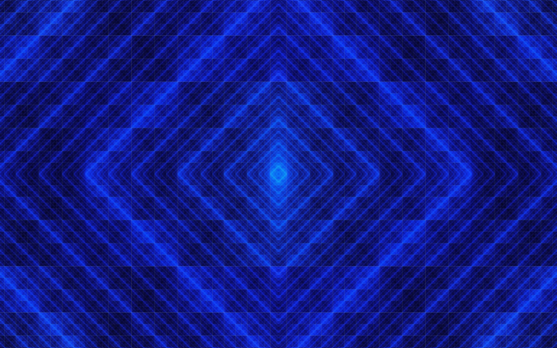 Abstract Blue Geometric Pattern with Symmetry HD Wallpaper