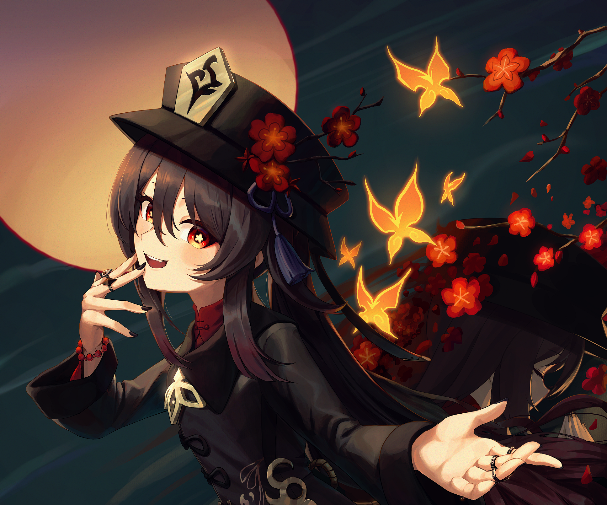 Hu Tao from Genshin Impact HD Wallpaper