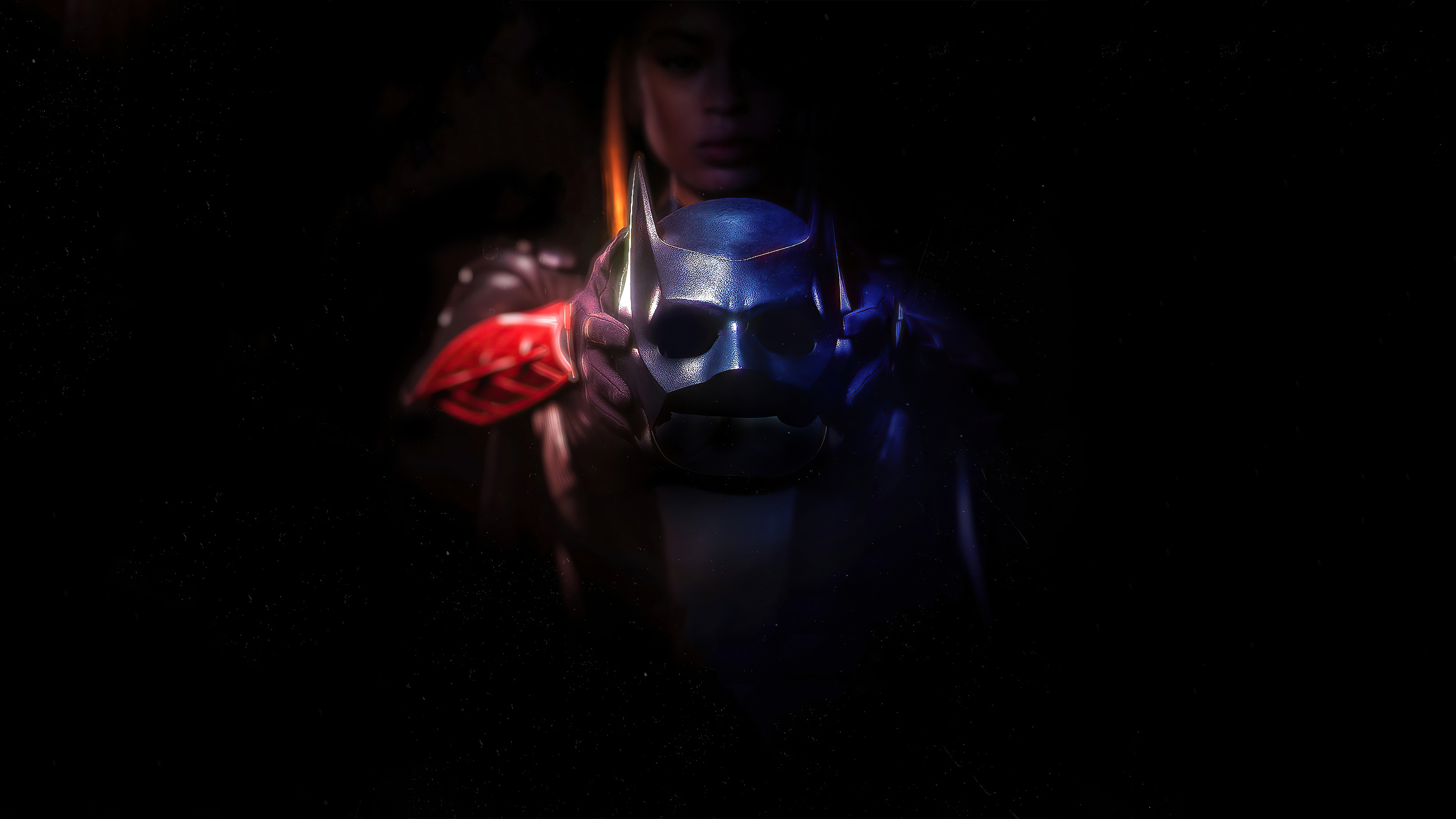 Batwoman holding a mask HD Wallpaper