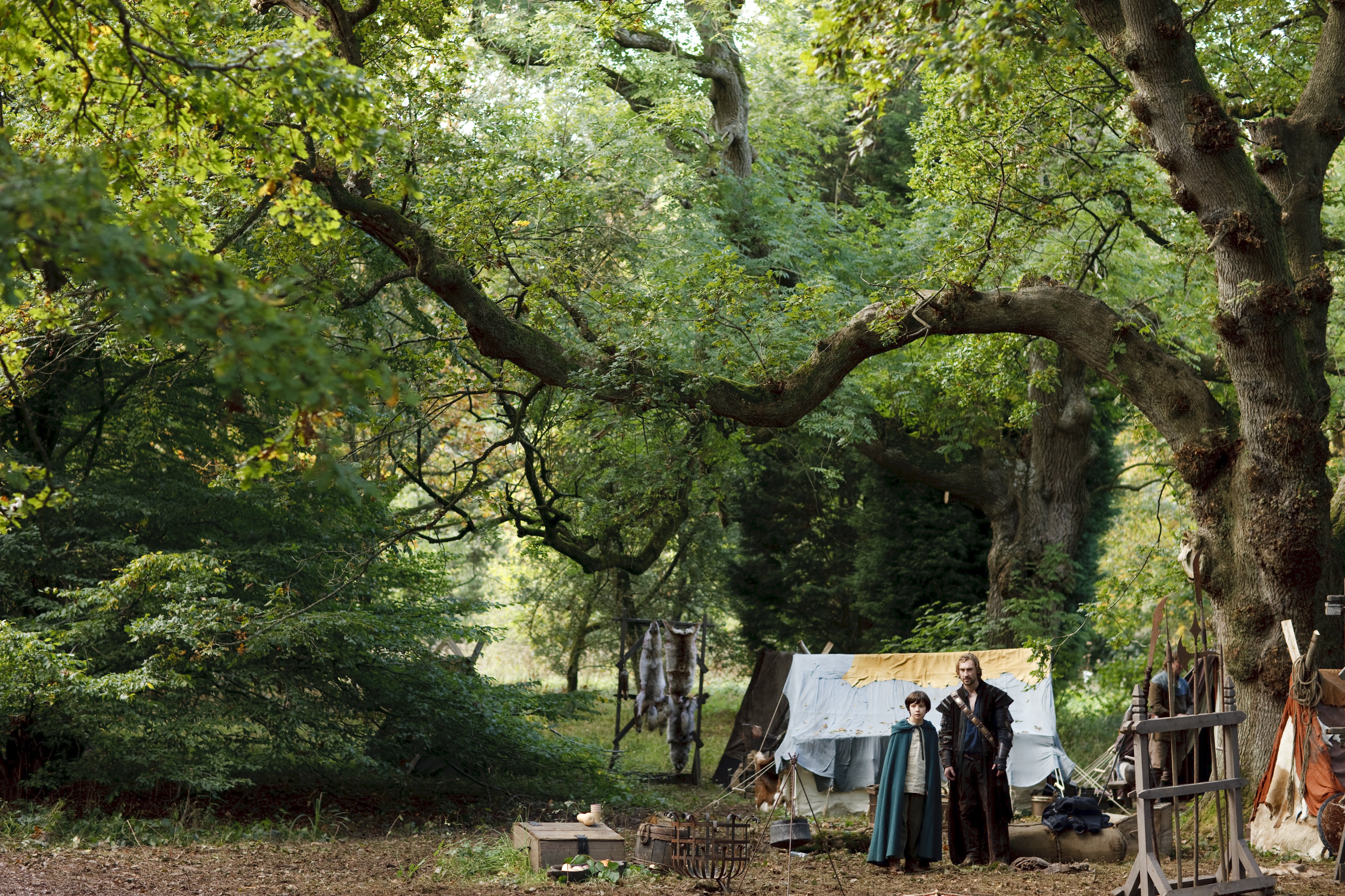 Alvarr and Mordred in a Druid Camp from Merlin HD Wallpaper