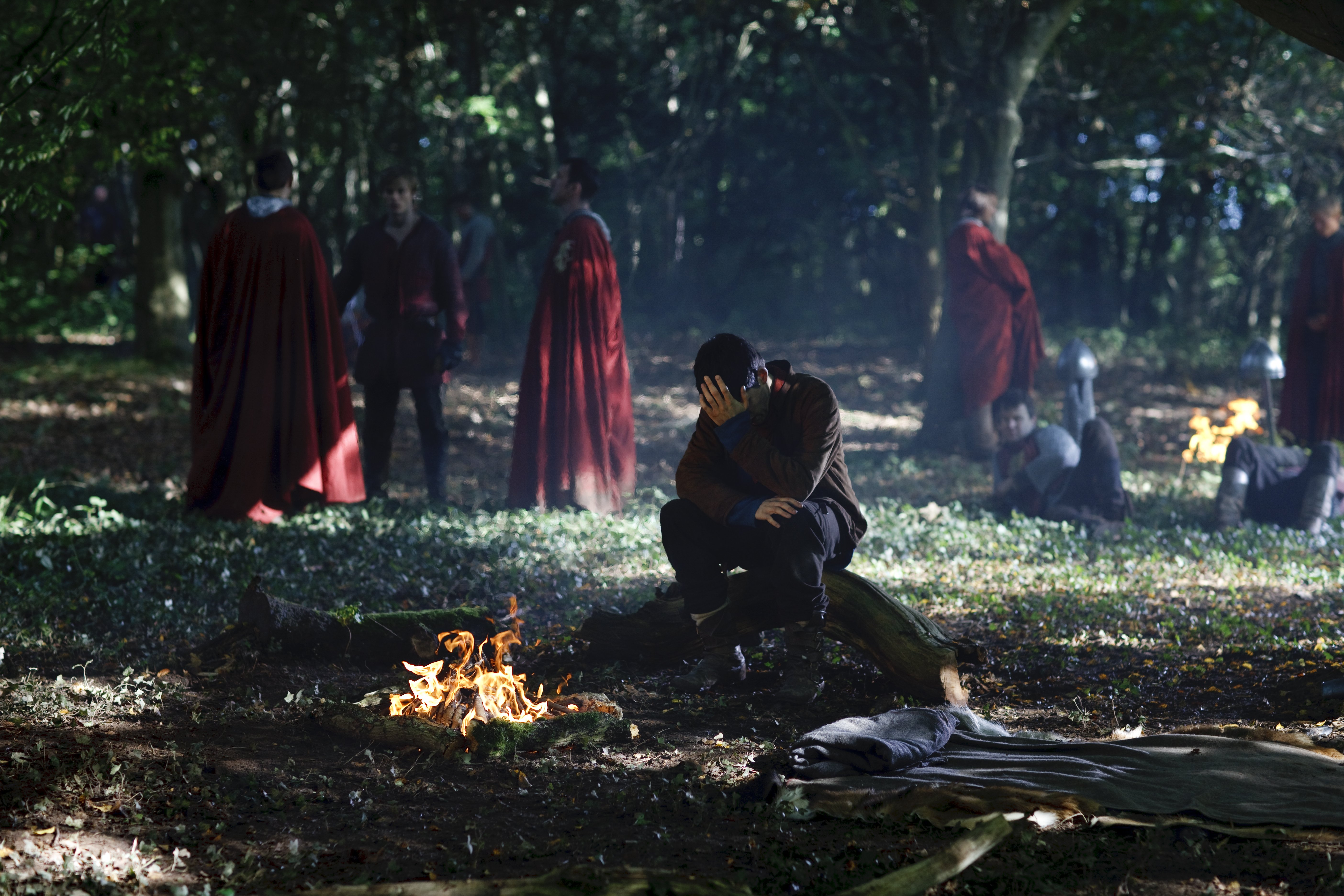 Merlin and Arthur in the forest HD Wallpaper