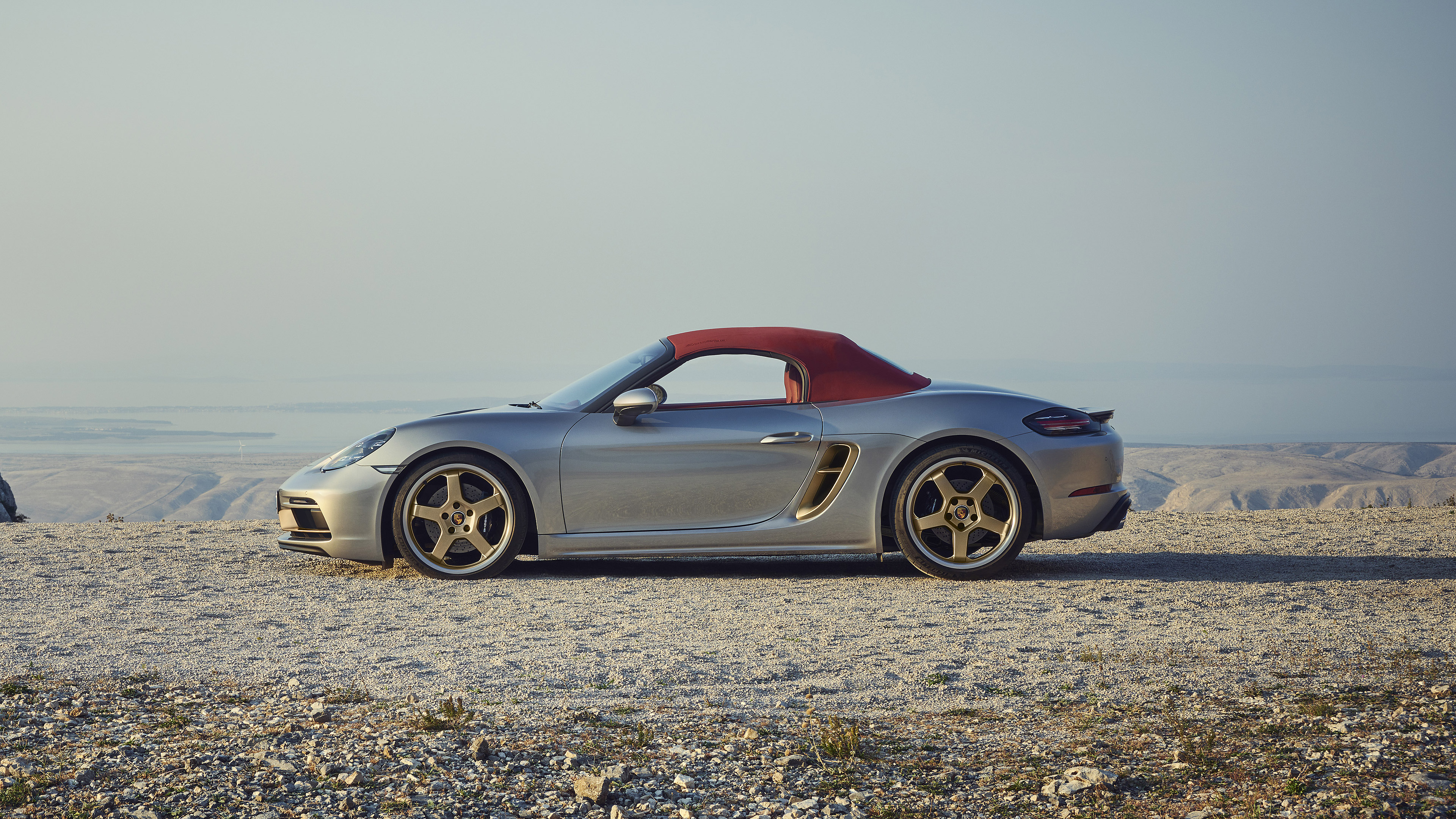 Silver Porsche Boxster Convertible 4K HD Wallpaper