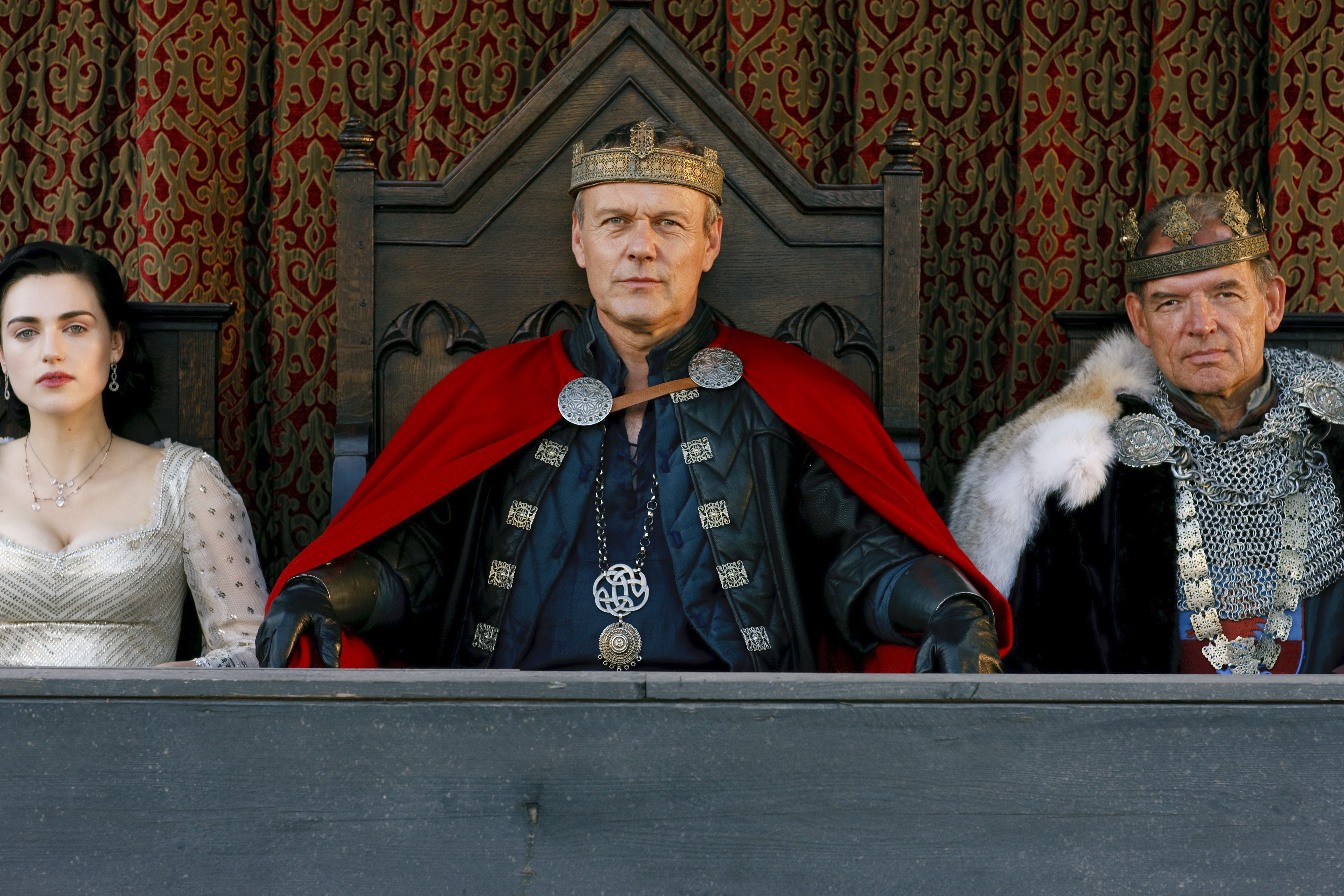 King Uther Pendragon, King Alined, and Morgana from Merlin HD Wallpaper