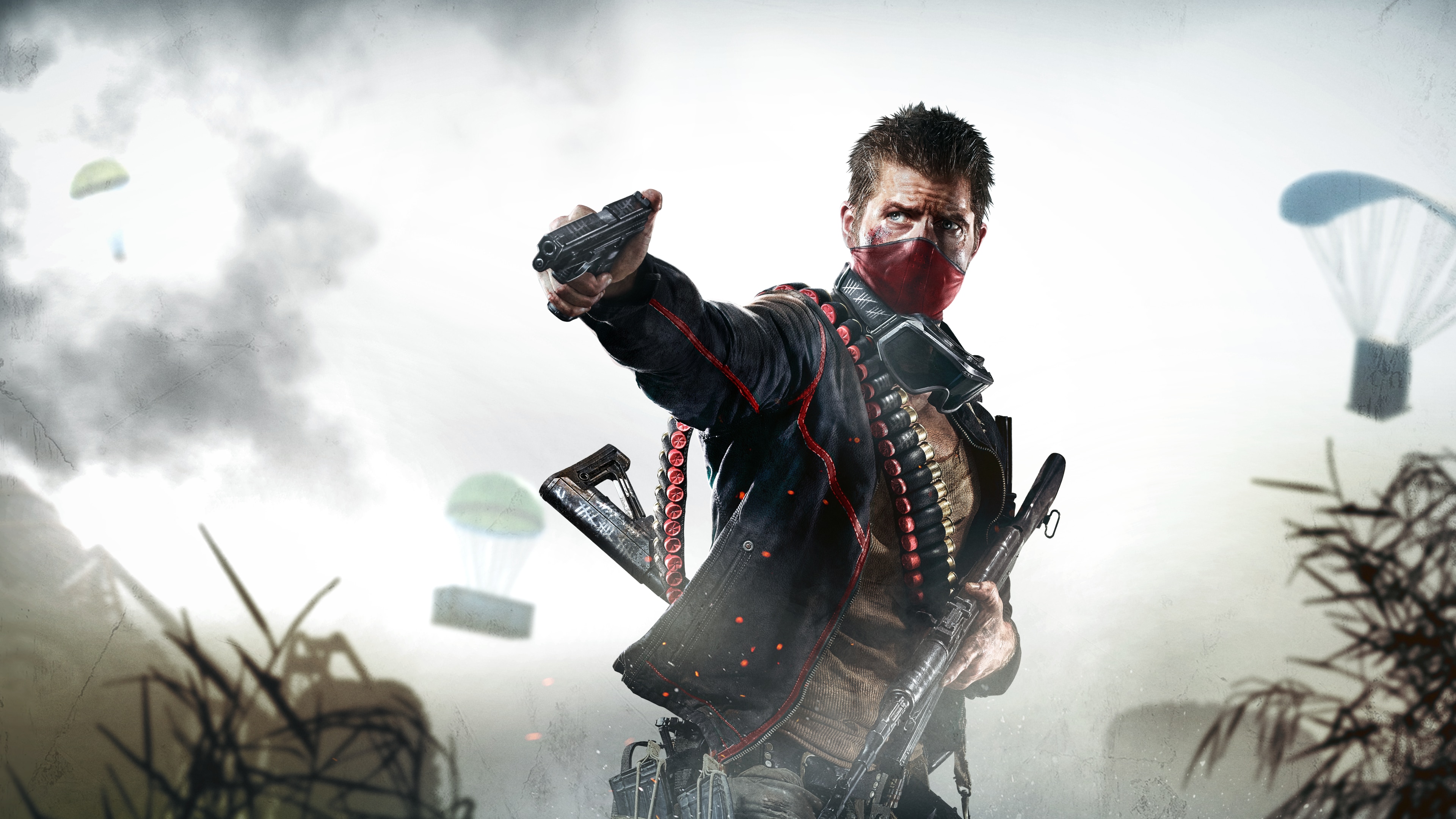 Man with mask and guns in Z1 Battle Royale 4K HD Wallpaper