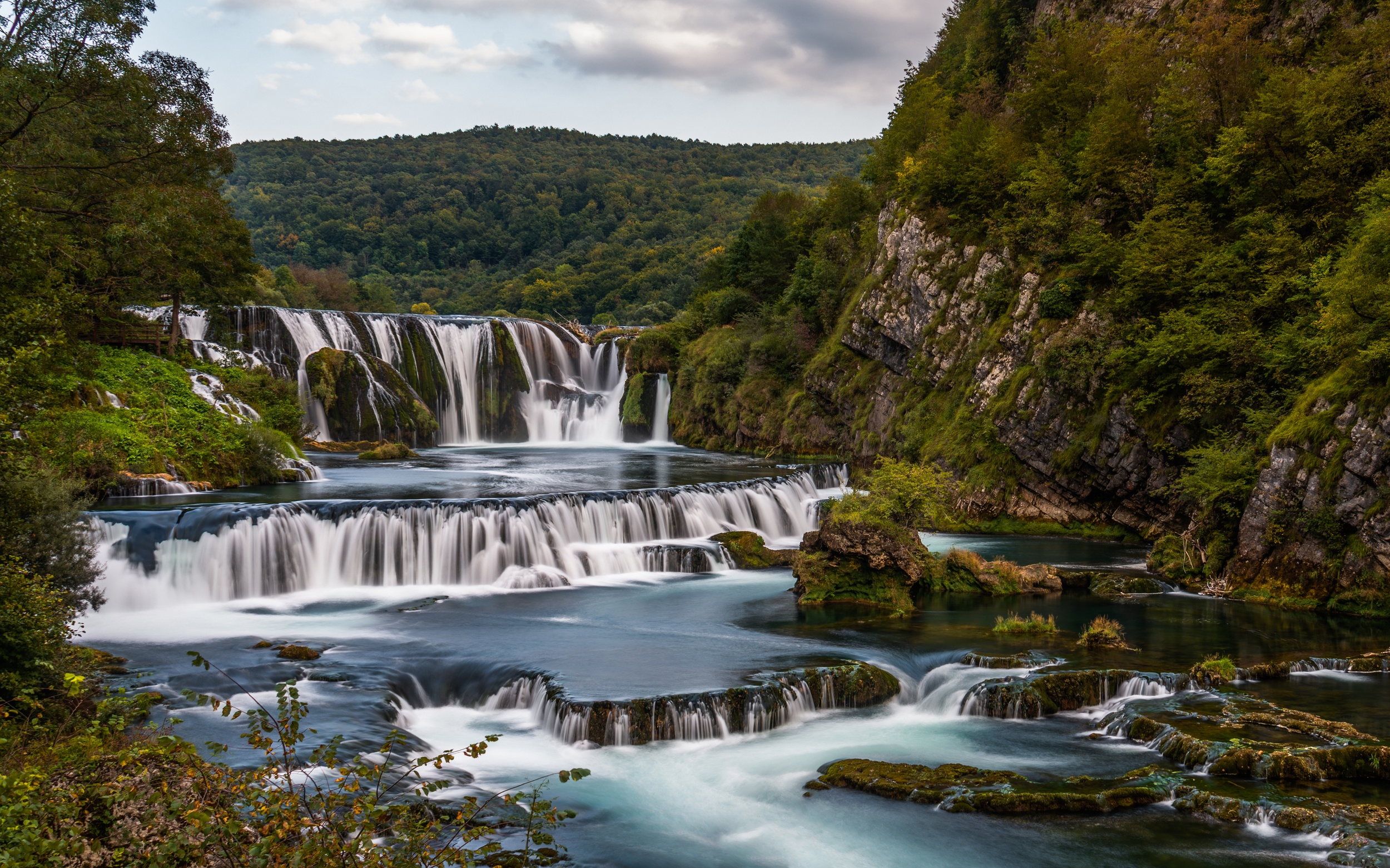 Strbacki Buk Waterfall, Una River, Bosnia and Herzegovina HD Wallpaper