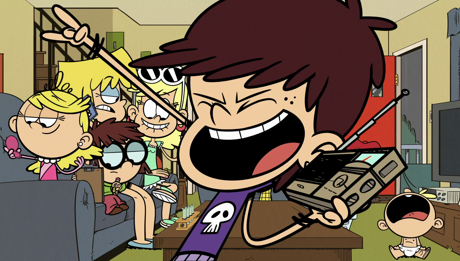 Luna Loud and sisters from The Loud House HD Wallpaper