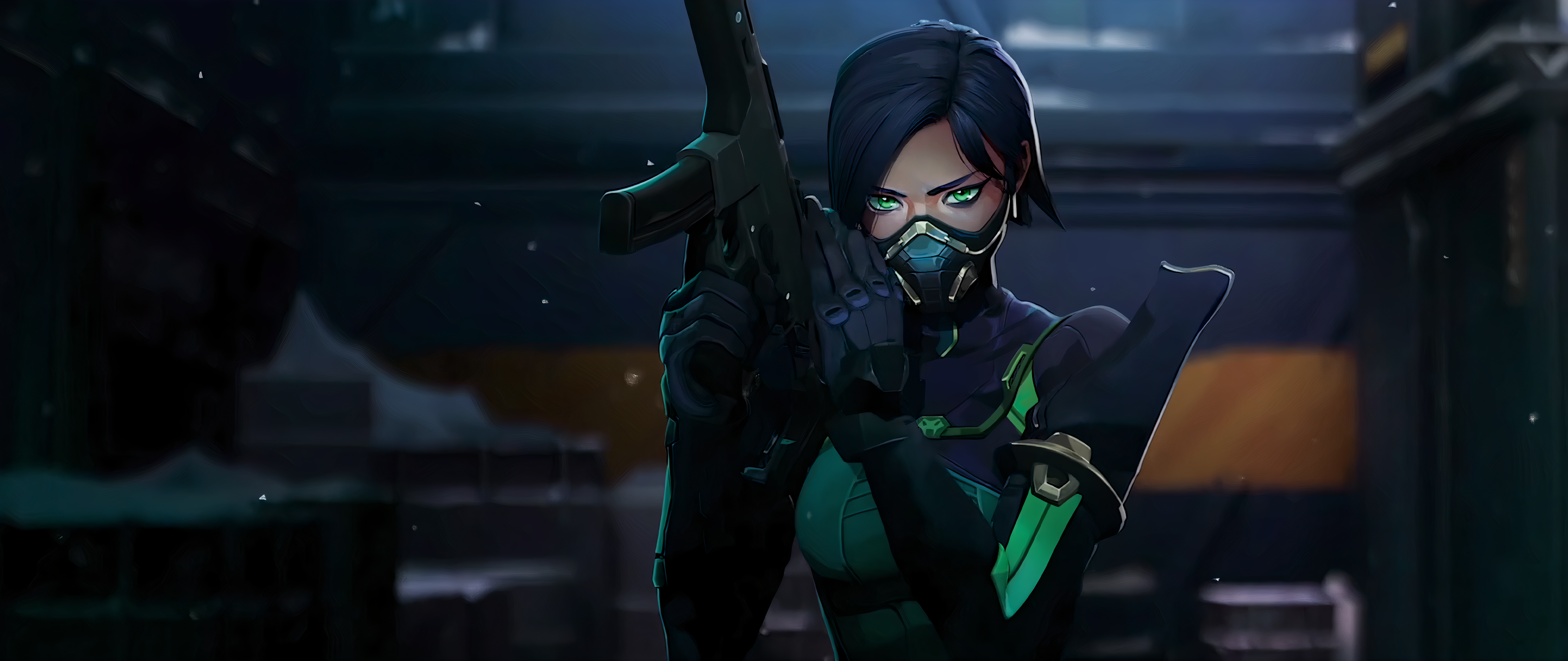 Viper from Valorant holding a rifle HD Wallpaper