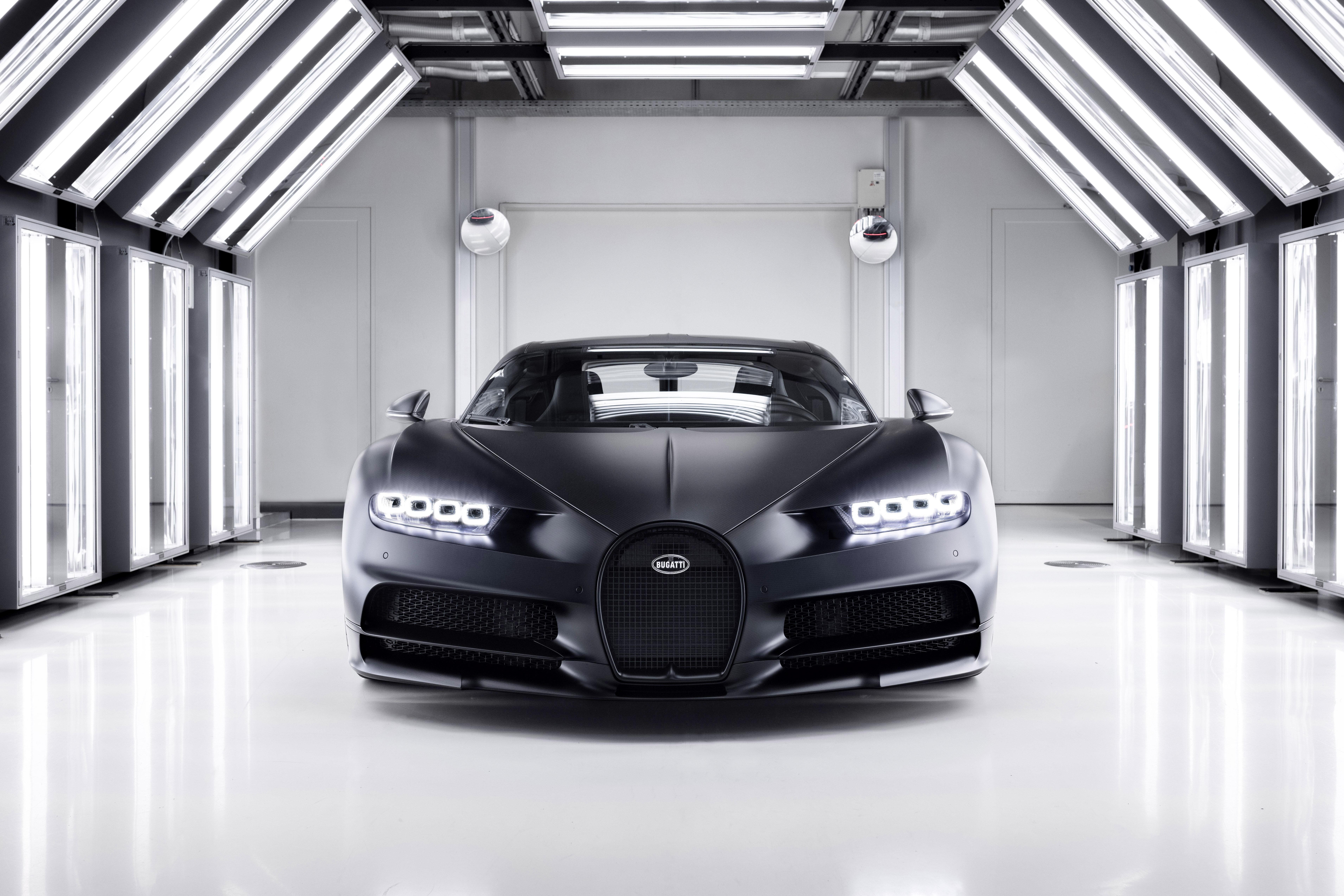 Bugatti Chiron 4K Black Supercar HD Wallpaper