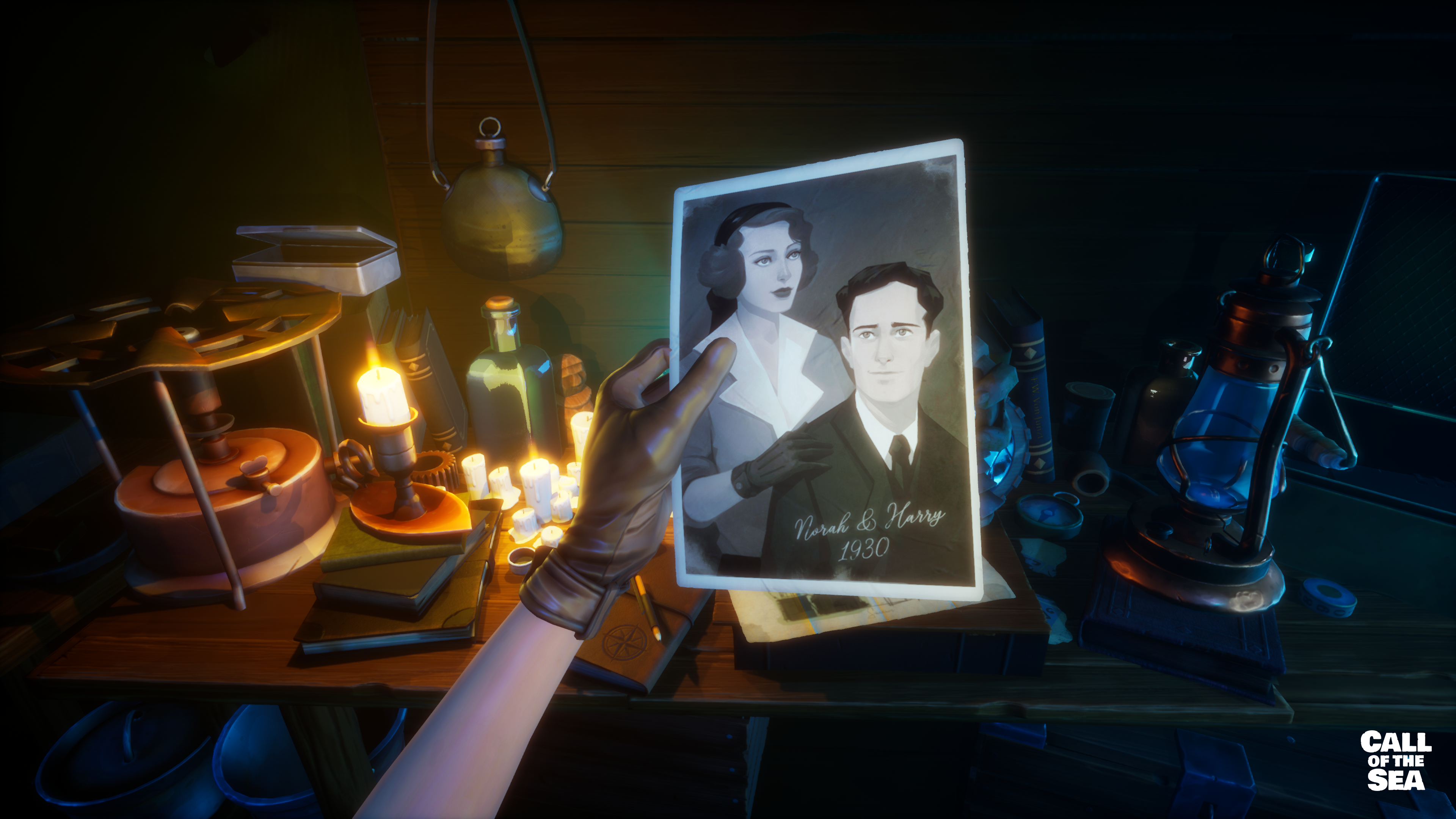 Norah & Harry 1930 photo from Call of the Sea 4K HD Wallpaper