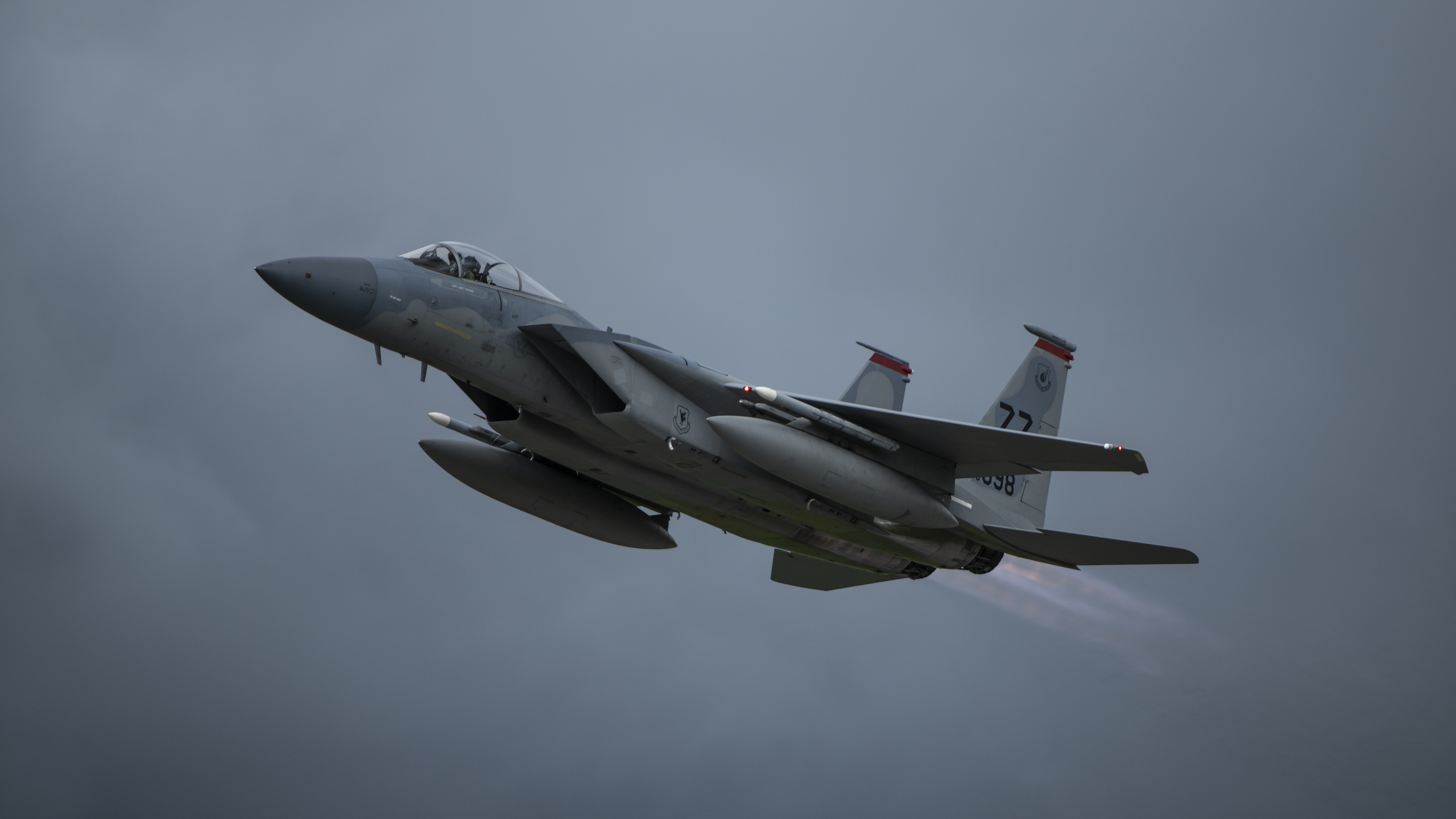 F-15C Eagle Jet Fighter of the United States Air Force HD Wallpaper