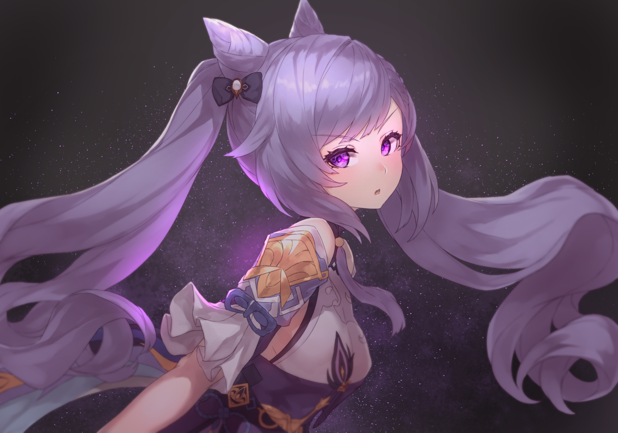 Keqing from Genshin Impact HD Wallpaper
