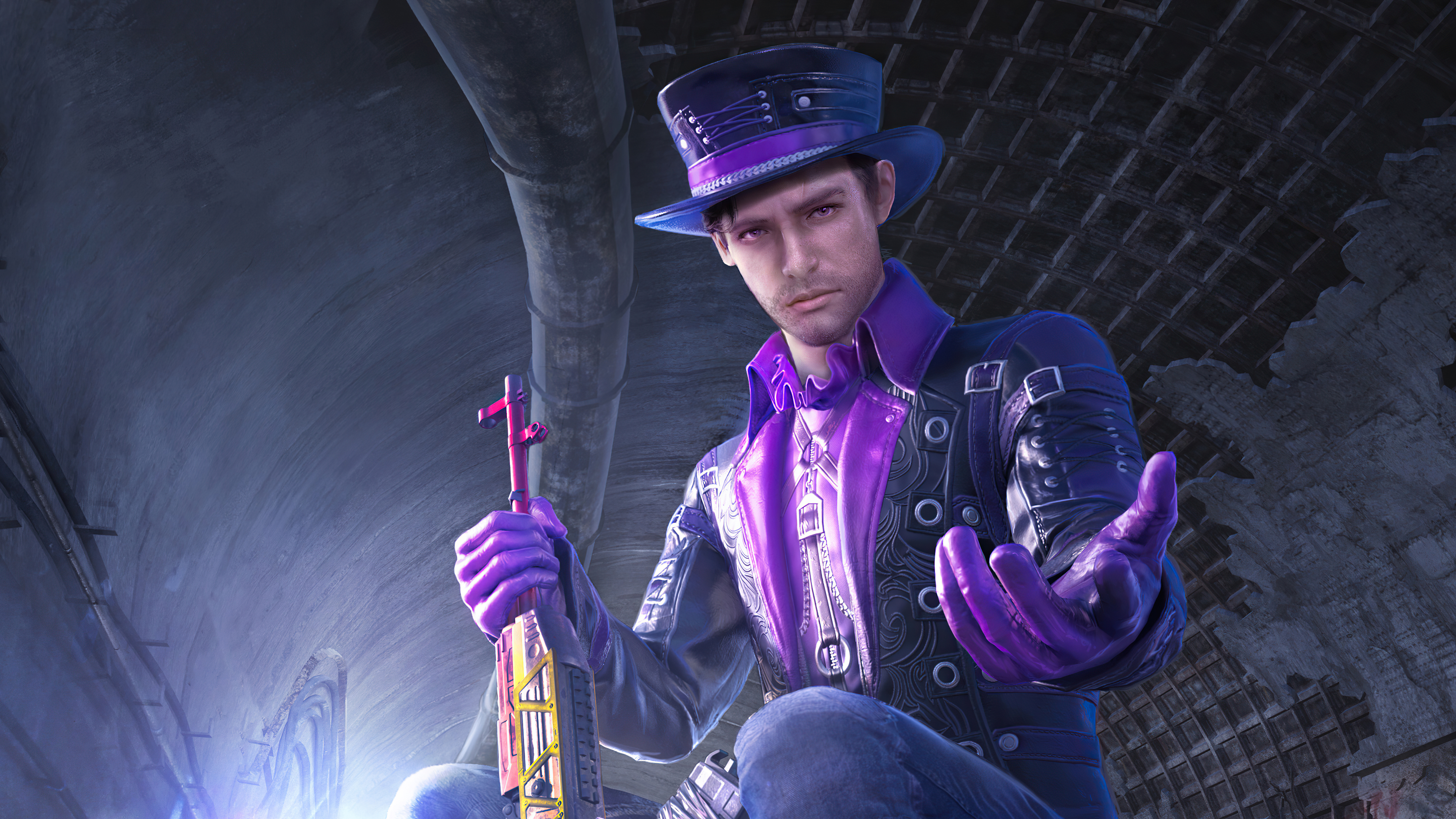 Man in purple suit from PlayerUnknowns Battlegrounds 4K HD Wallpaper