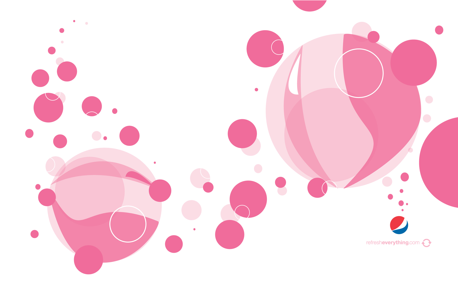 Pepsi bubbles and logo HD Wallpaper