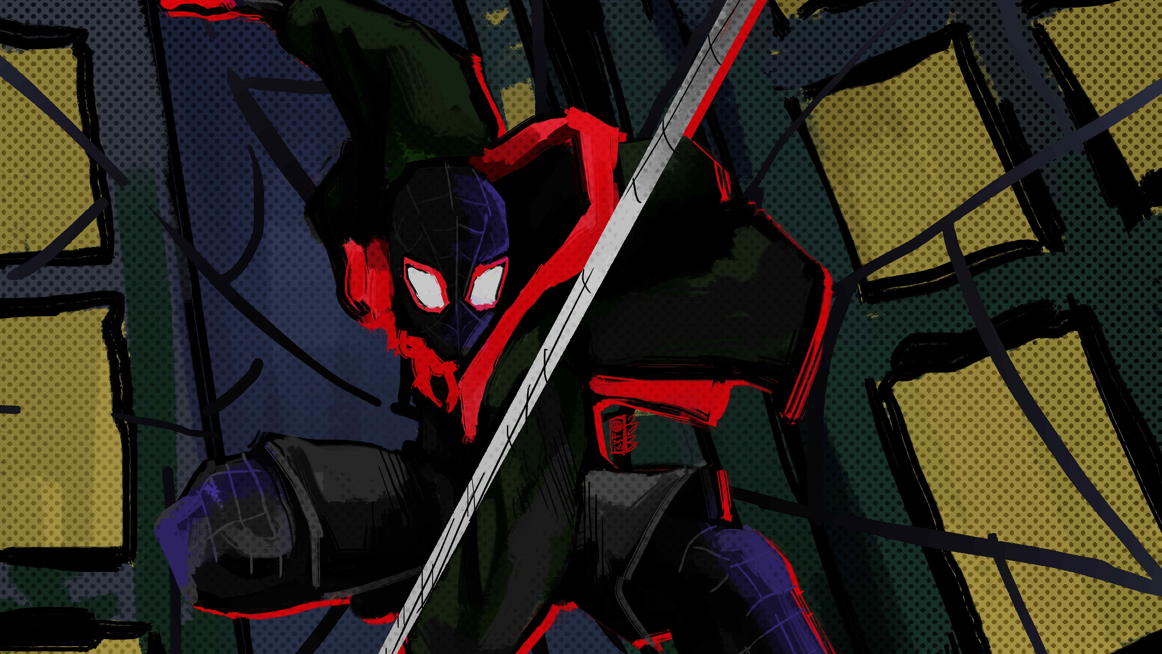 Miles Morales from Spider-Man: Into The Spider-Verse 4K HD Wallpaper