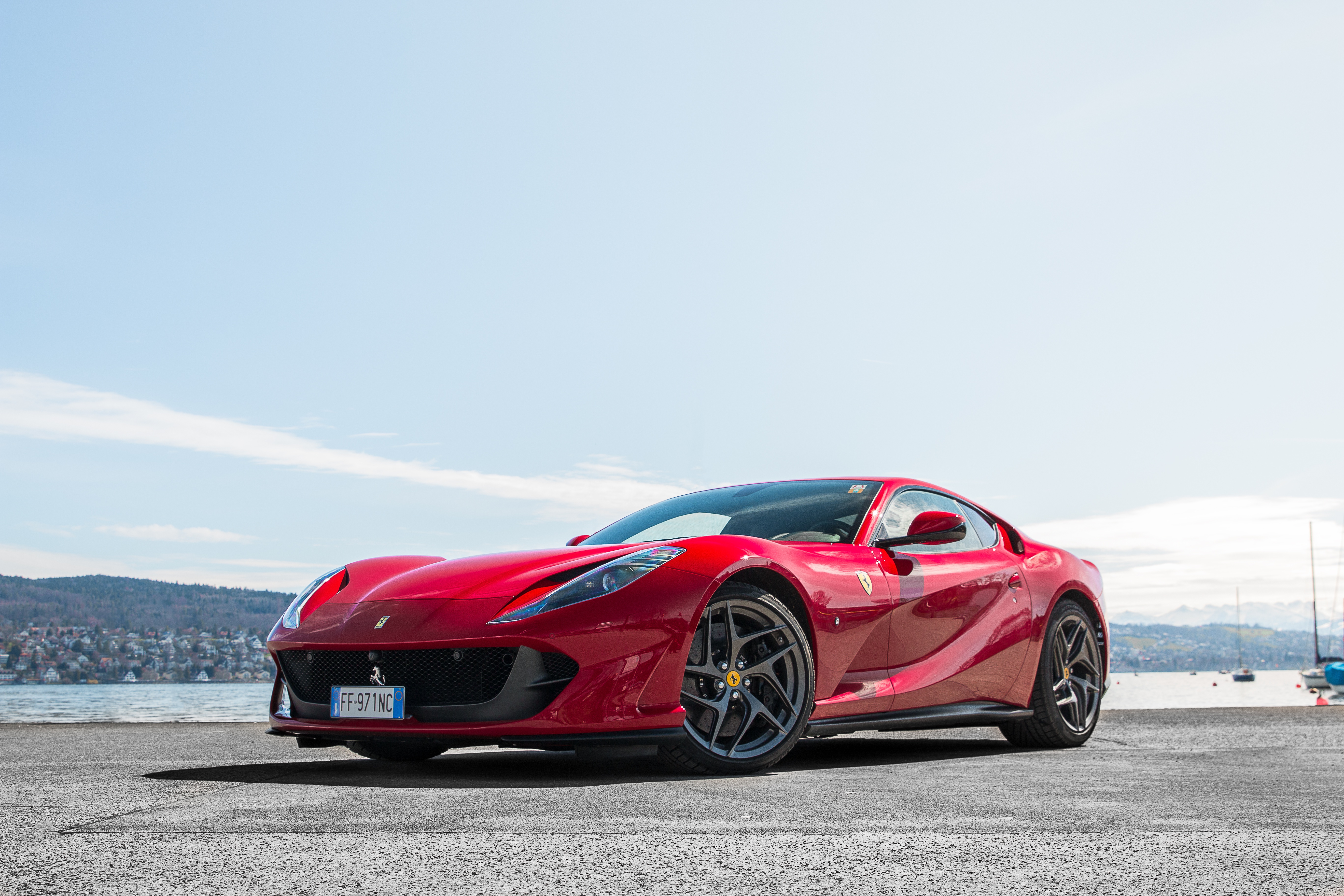 Red Ferrari 812 Superfast 4K HD Wallpaper