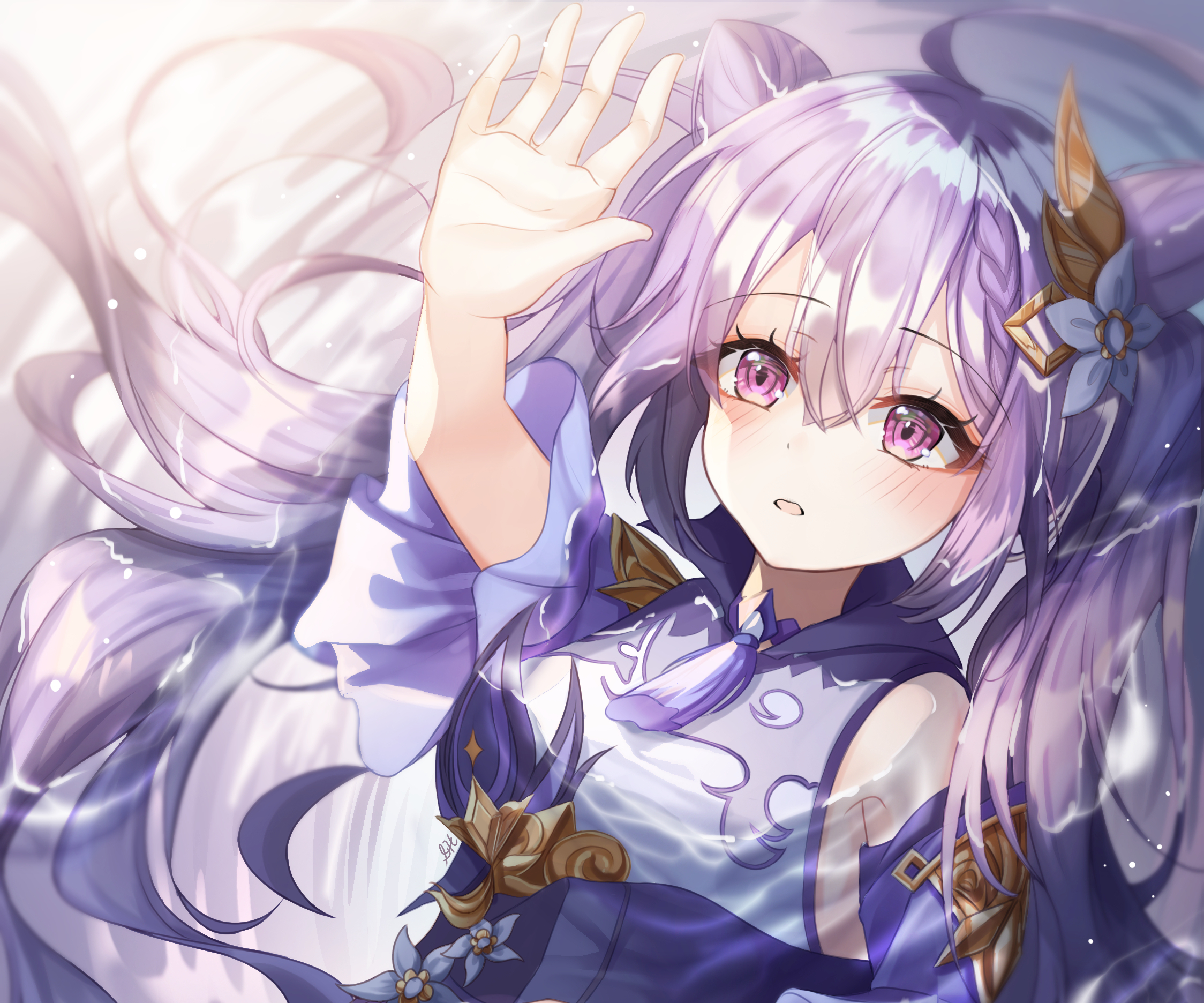 Keqing from Genshin Impact HD Wallpaper