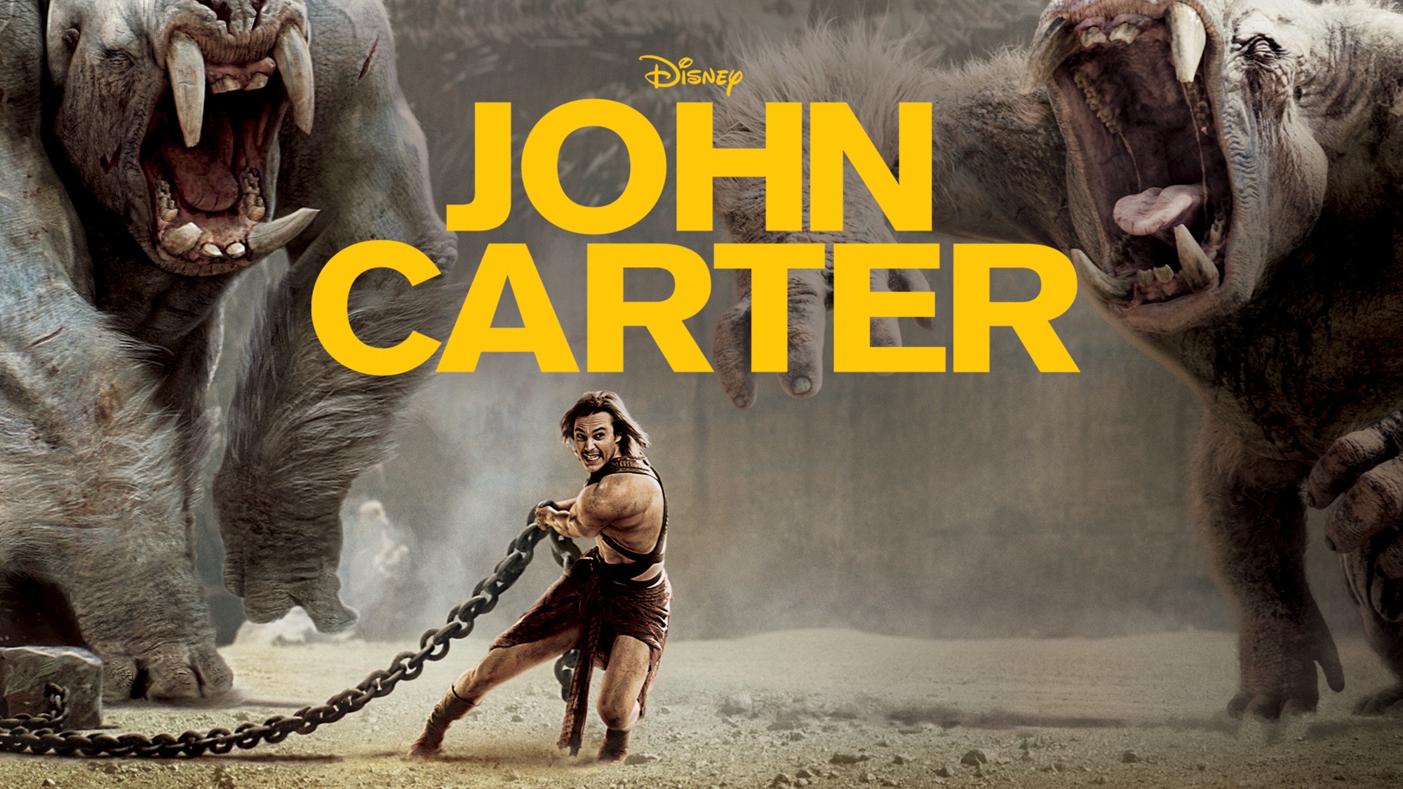 John Carter movie poster with John Carter and creatures HD Wallpaper