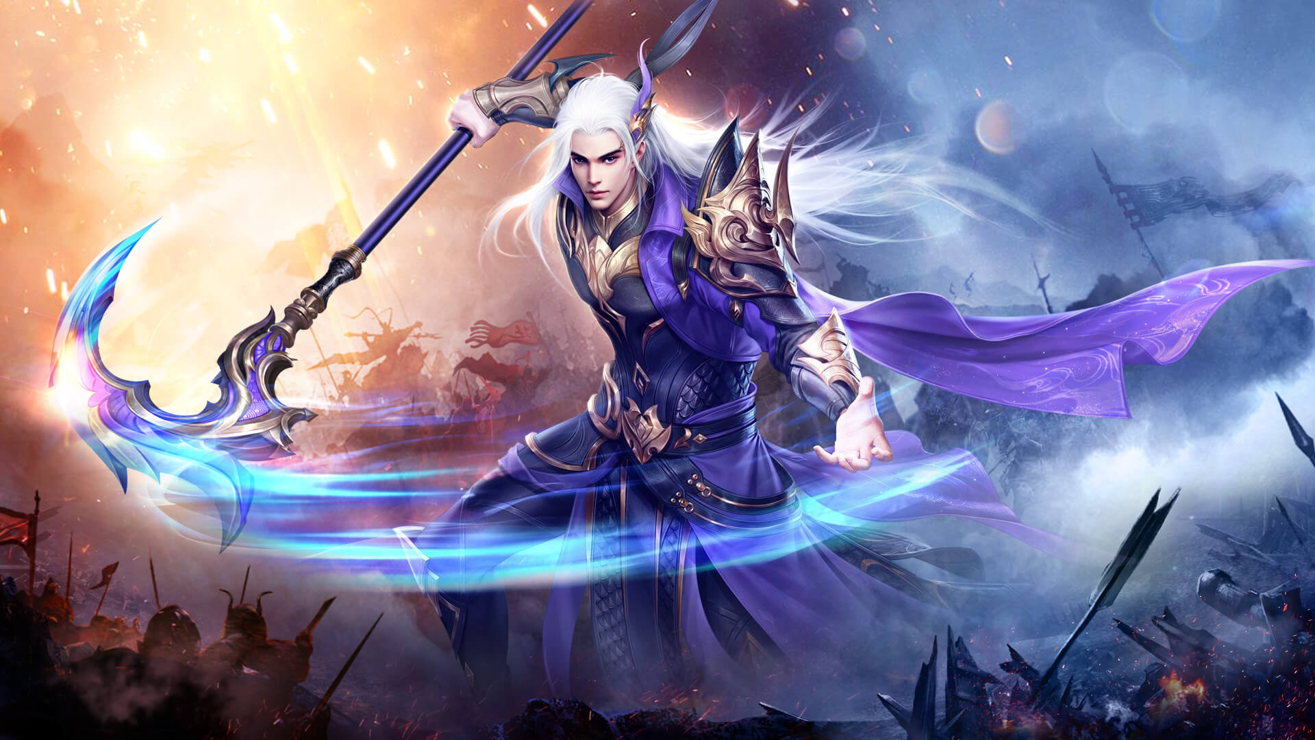 Zhengtu 2 character with scythe HD Wallpaper