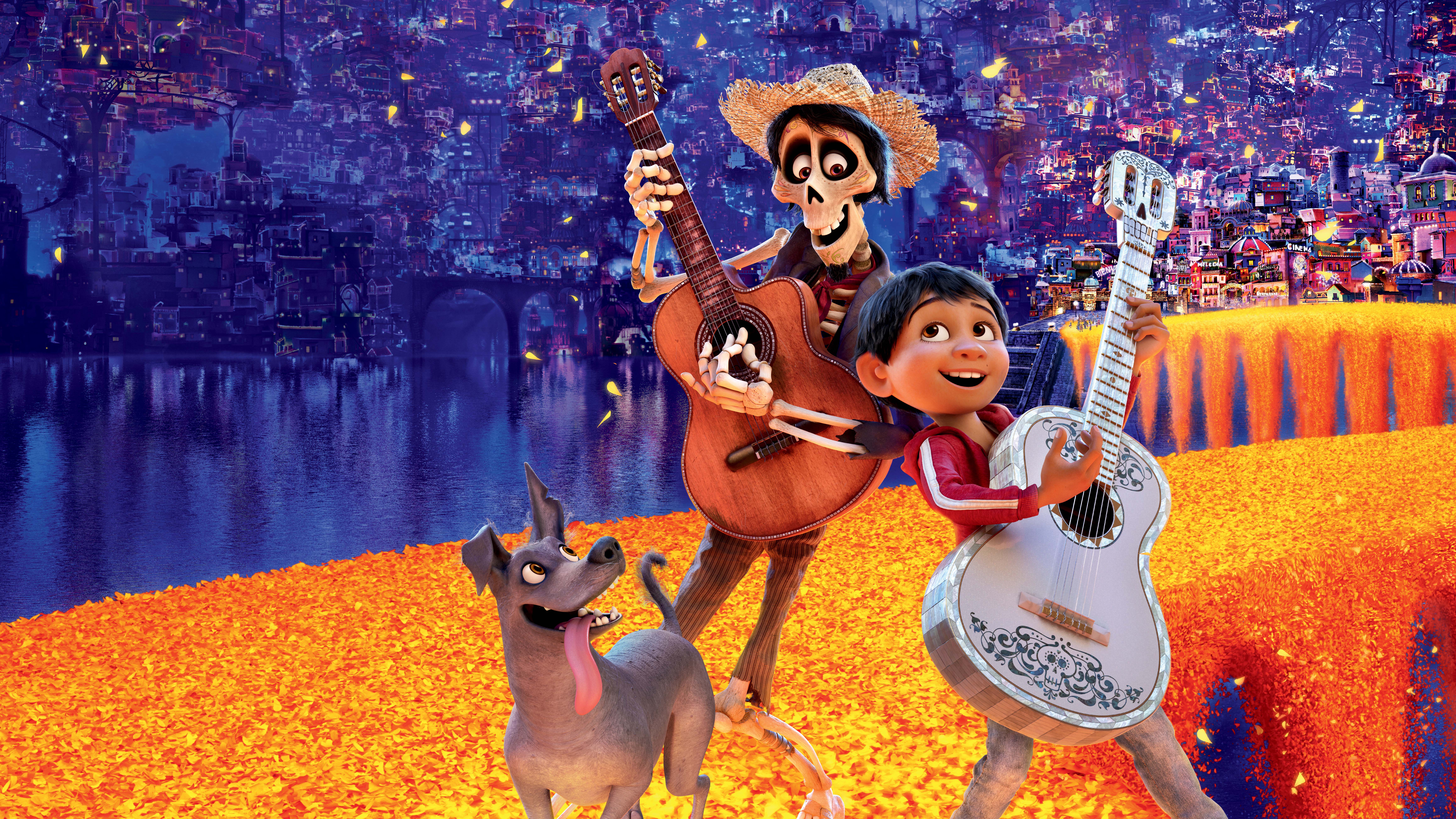 Miguel, Hector, and Dante from Coco HD Wallpaper