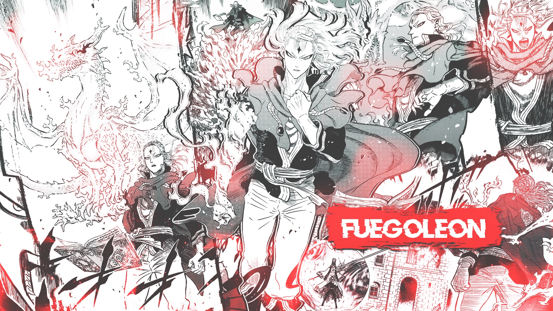 Fuegoleon Vermillion from Black Clover HD Wallpaper