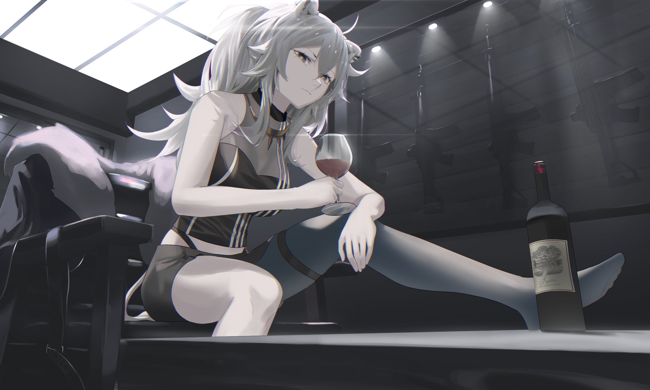 Shishiro Botan with wine HD Wallpaper
