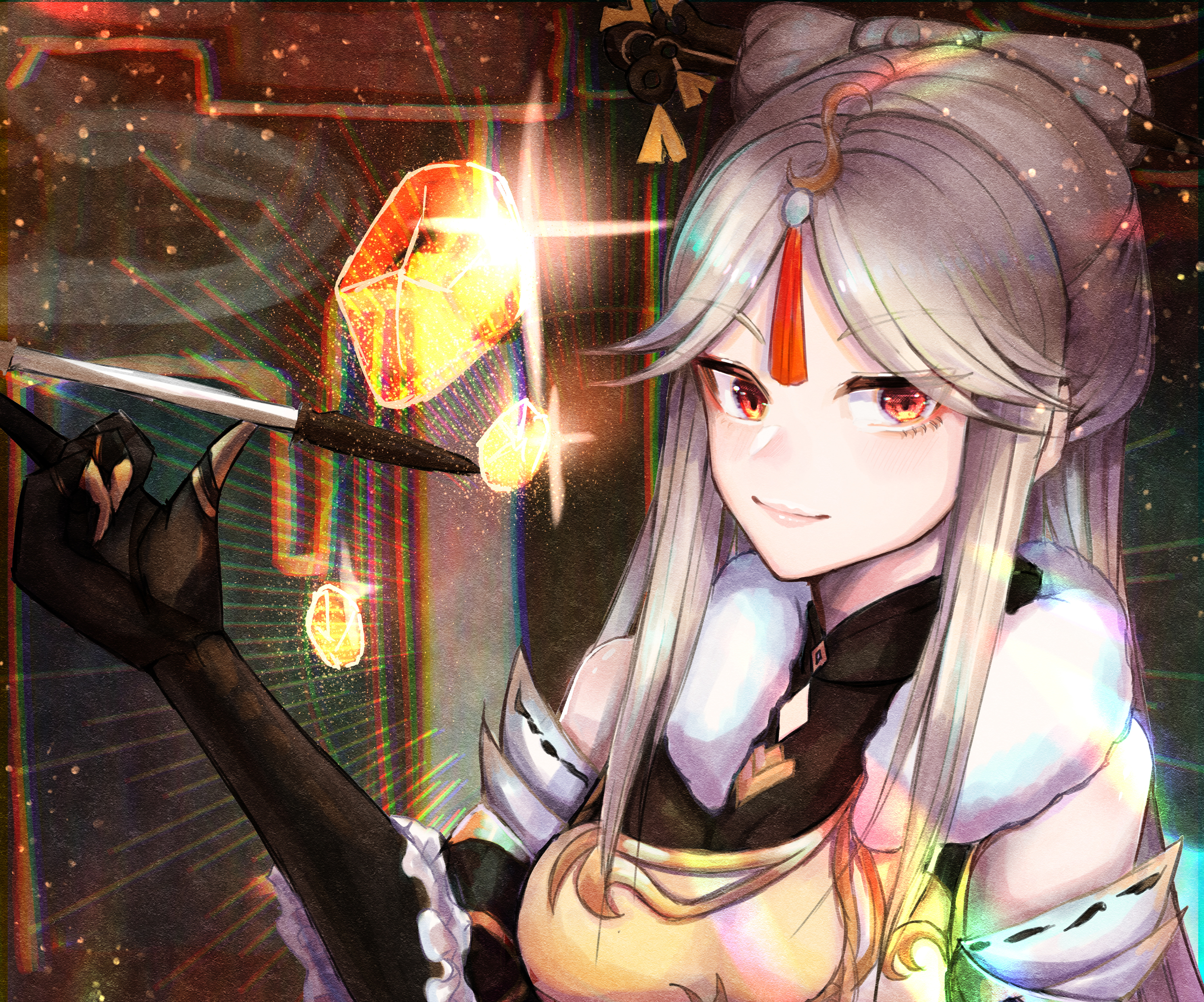 Ningguang from Genshin Impact with gems HD Wallpaper