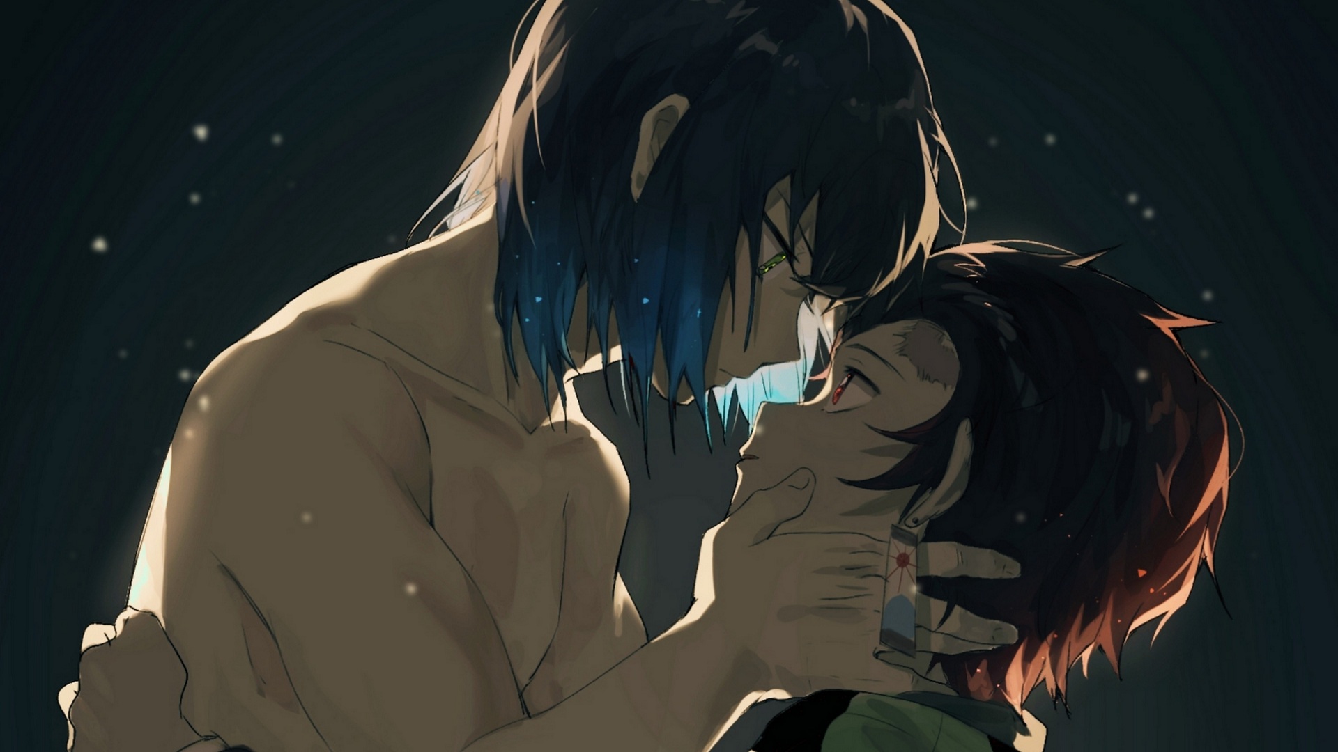 Inosuke and Tanjiro from Demon Slayer: Kimetsu no Yaiba HD Wallpaper