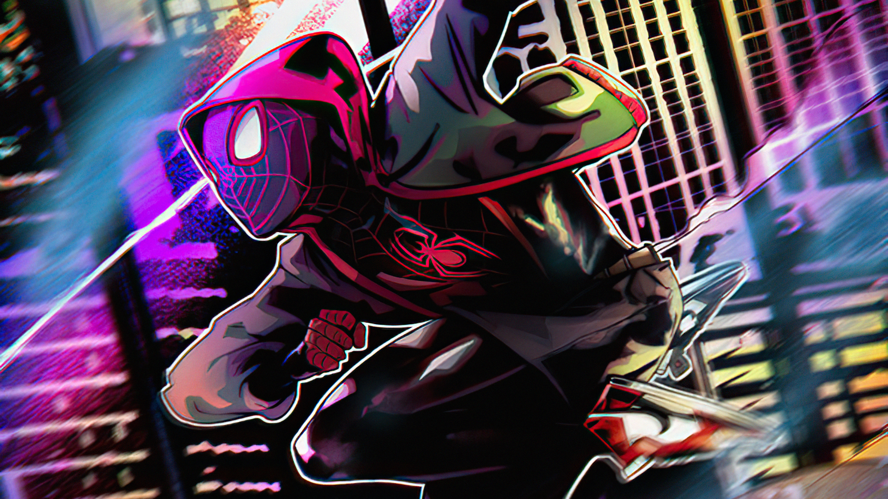 Miles Morales from Spider-Man: Into The Spider-Verse HD Wallpaper