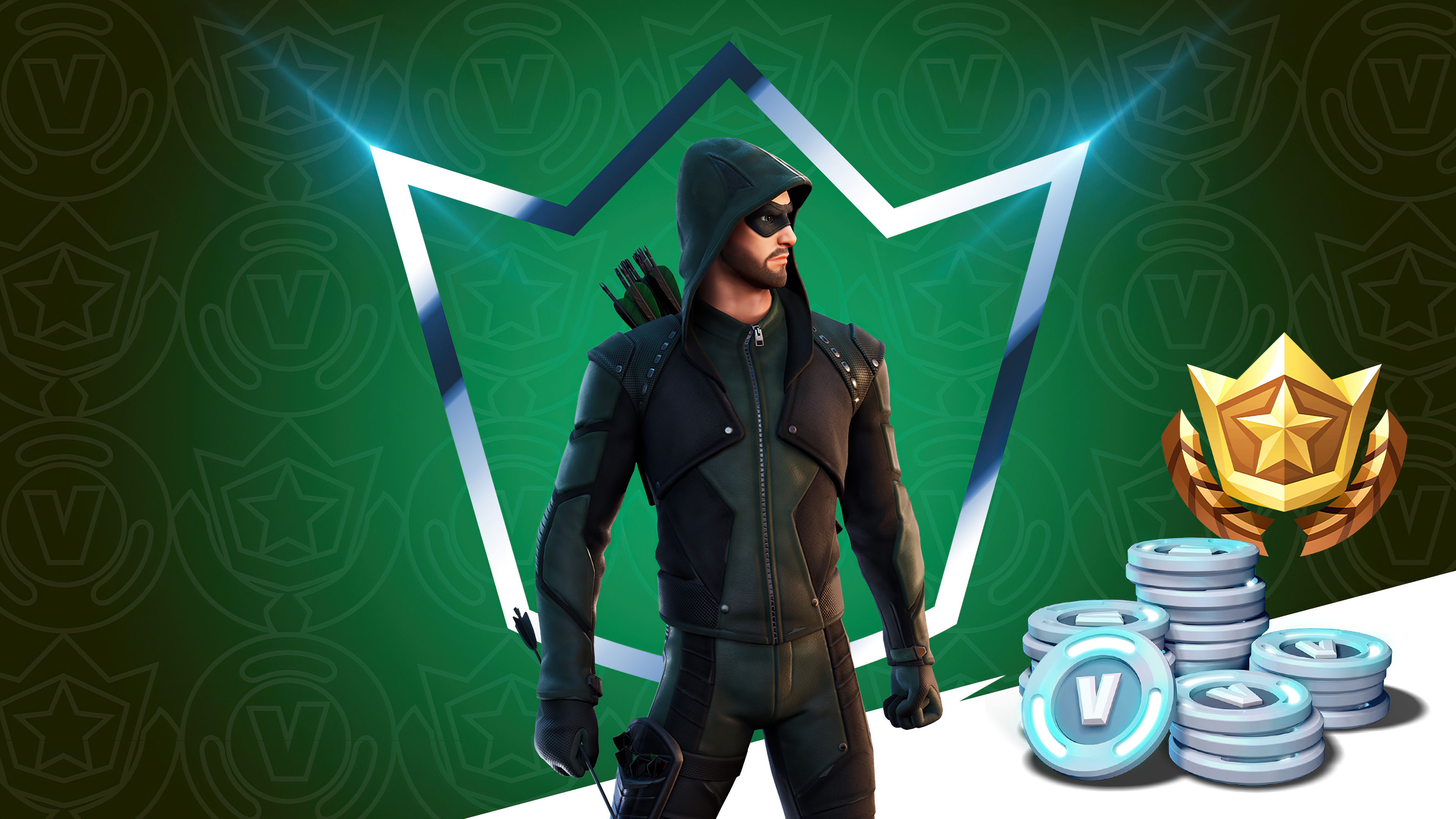 Green Arrow from Fortnite 4K HD Wallpaper