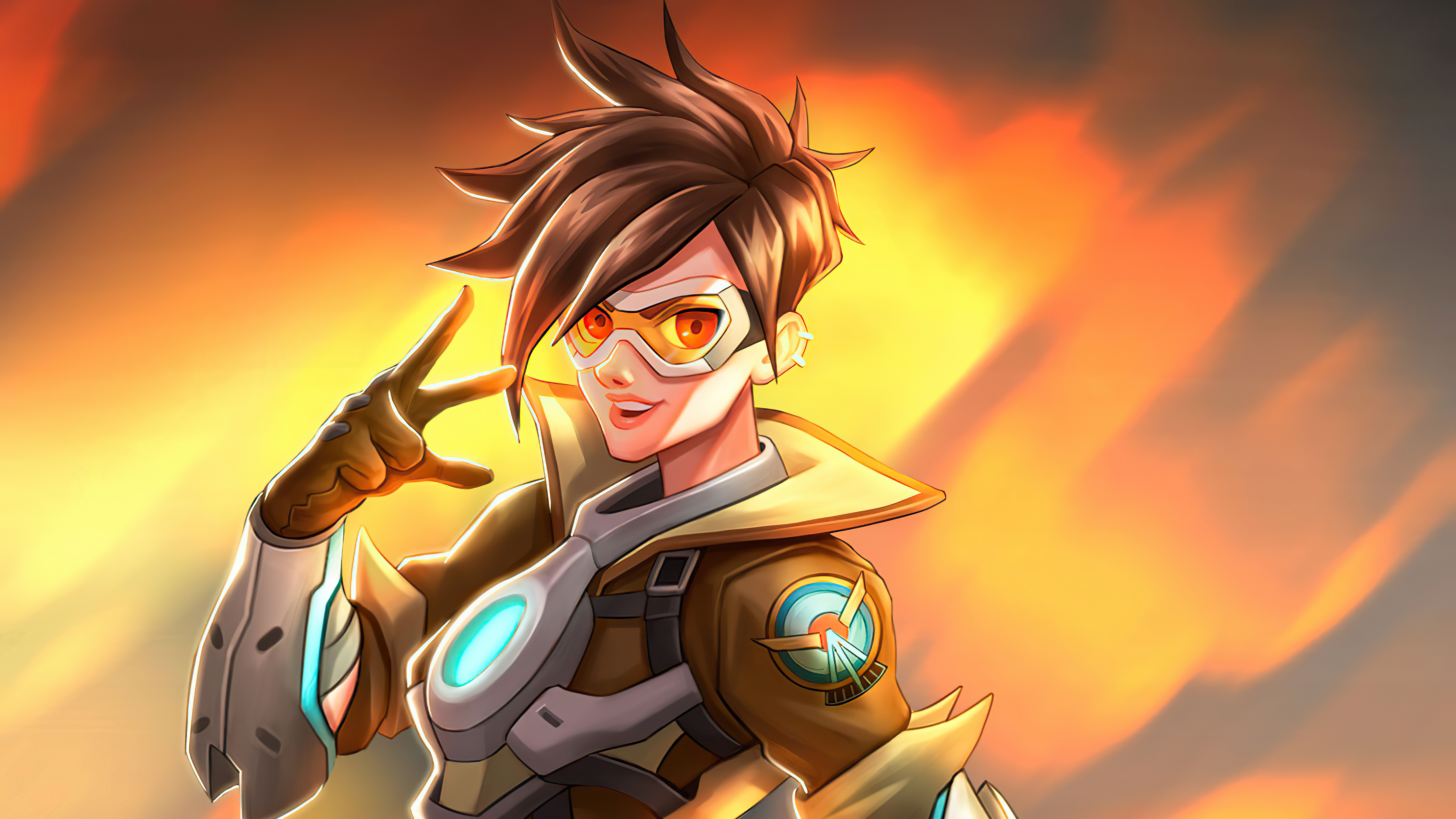 Tracer from Overwatch 4K HD Wallpaper